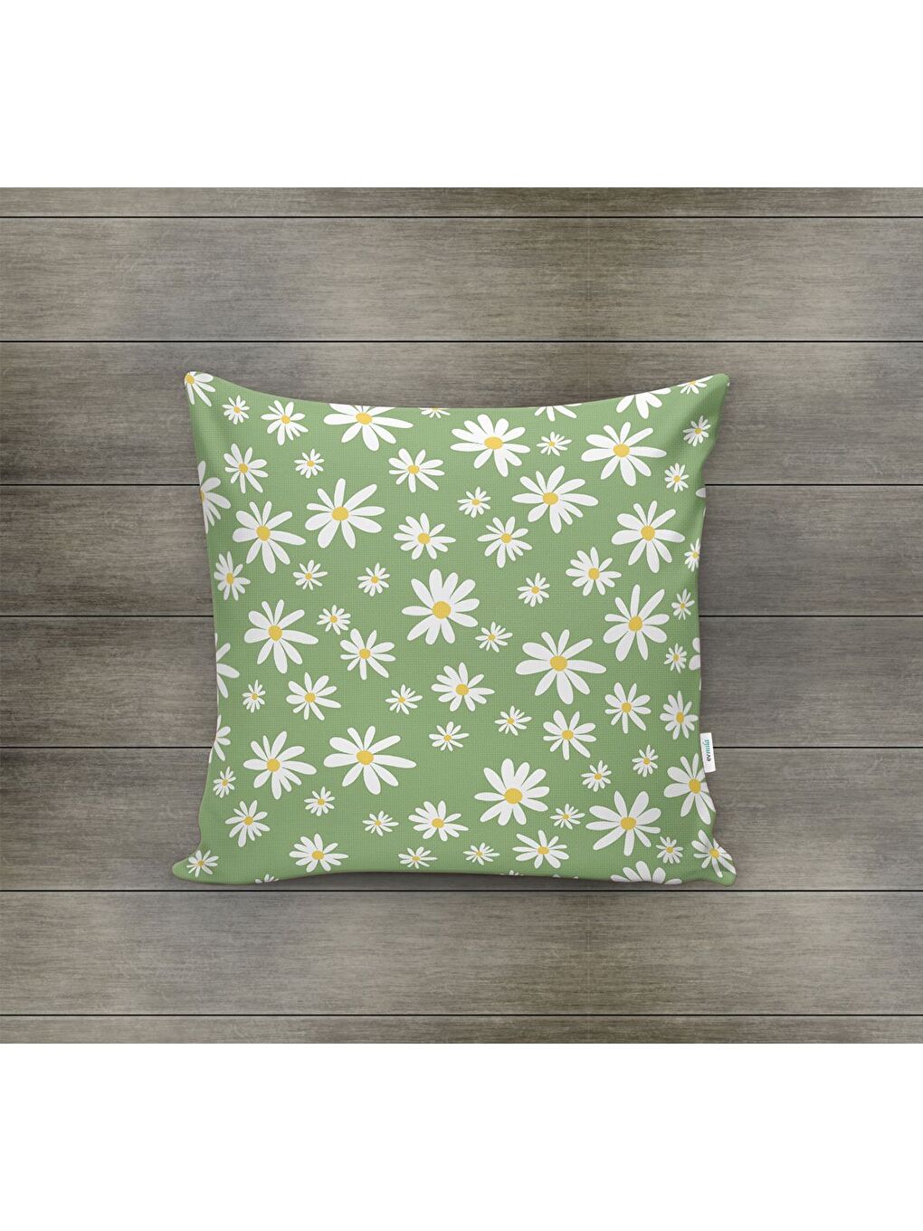 Karışık Bahar Temalı Kadife Kırlent Kılıfı 43x43 Cm Çift Taraf Baskı-1