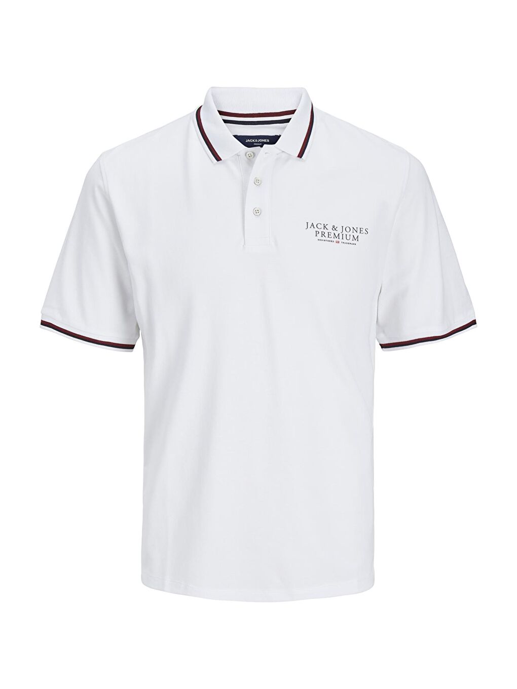 Beyaz % 100 Pamuk Regular Fit Düğmeli Erkek Polo Tişört 12228843