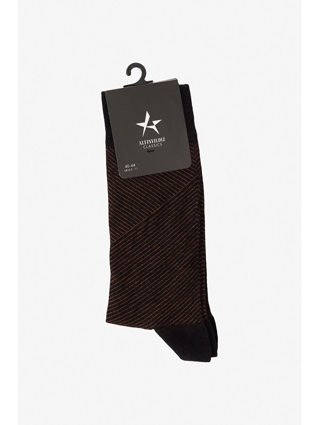 Siyah Erkek SIYAH KIREMIT Desenli Bambulu Soket Çorap