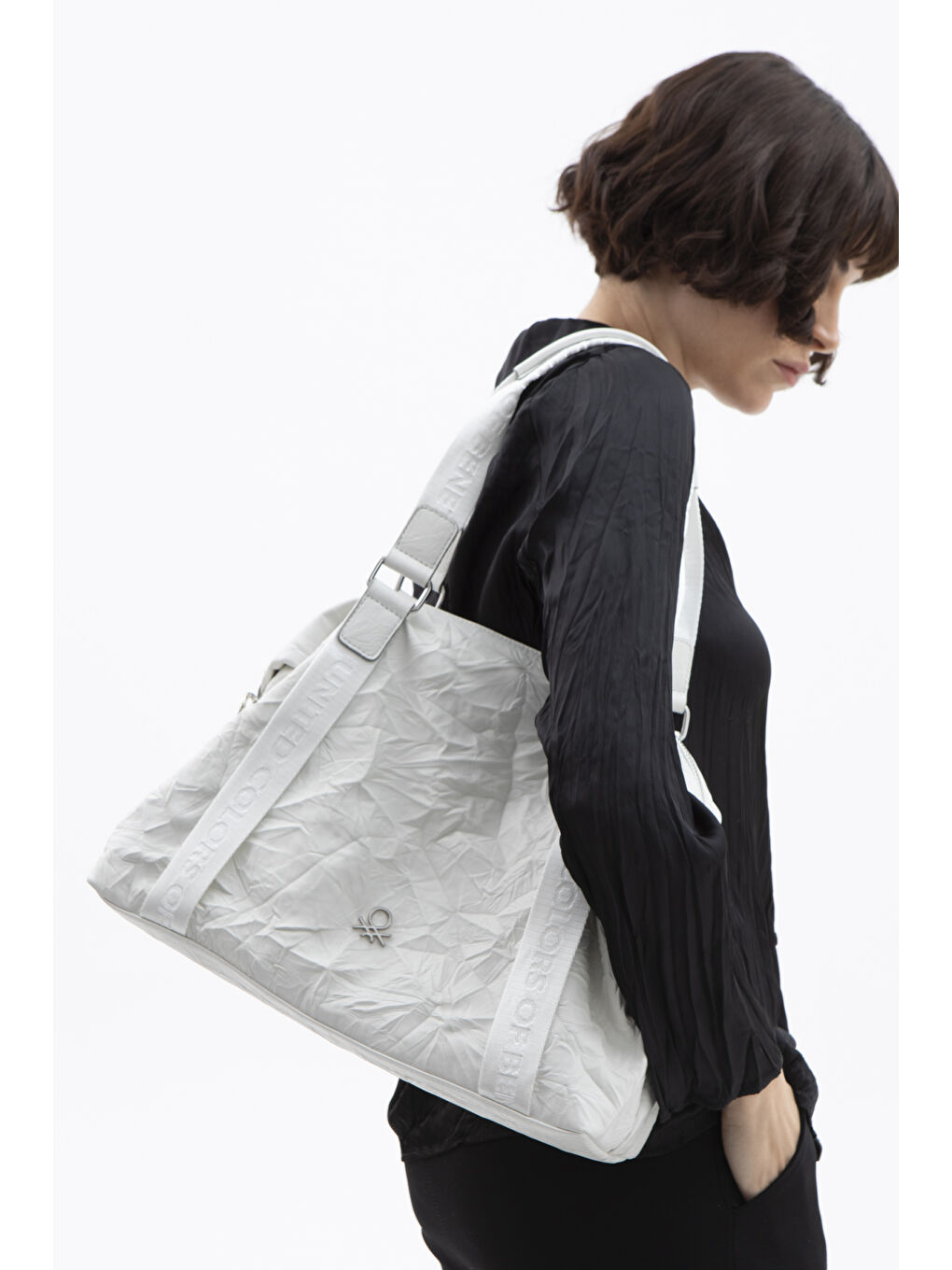 Kadin Kol Çantasi Beyaz BNT1470