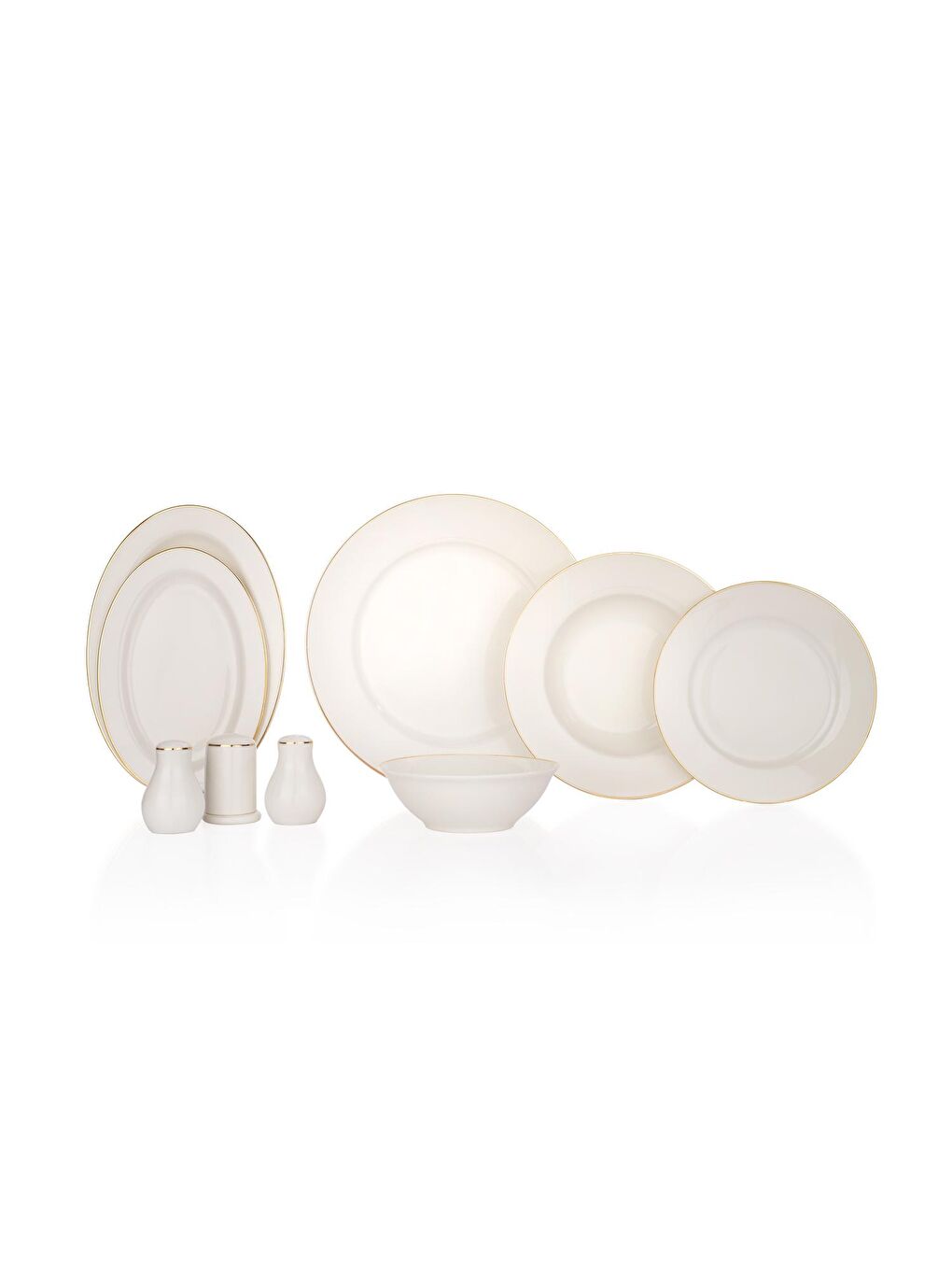 Sarı Mila Yemek Takımı-56 Parça-Altın03