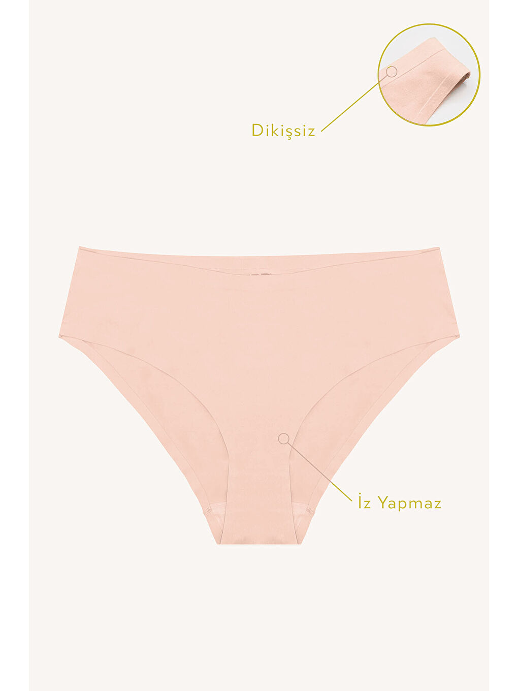 Pembe Somon Cushy İz Yapmaz Külot