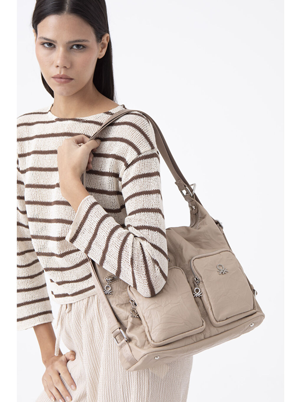 Bej Kadin Kol Çantasi Ten BNT1471-3