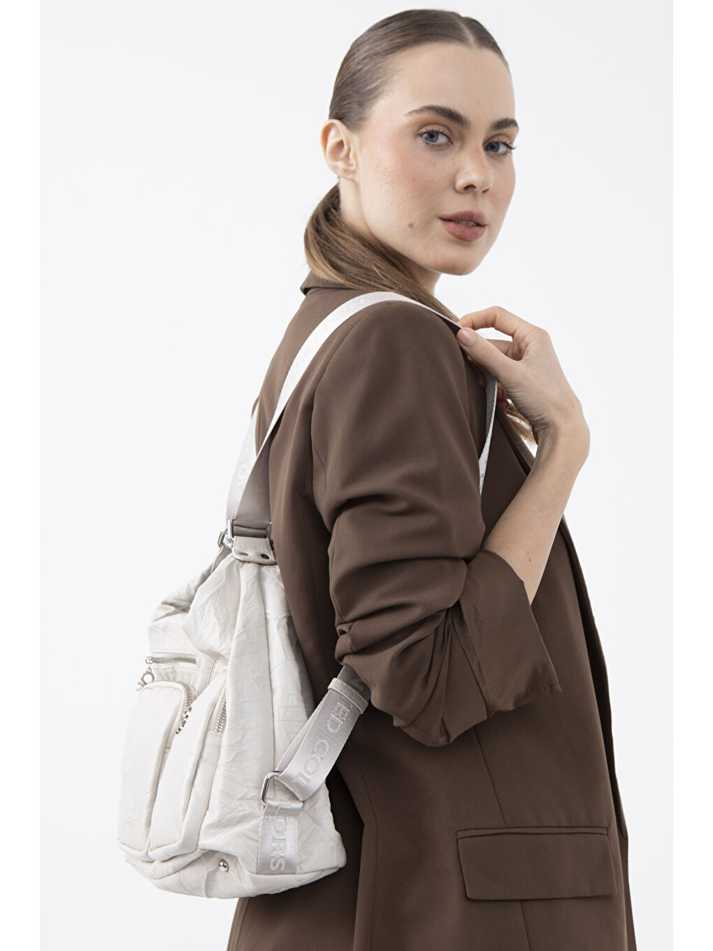 Kadin Kol Çantasi Bej BNT1471-2