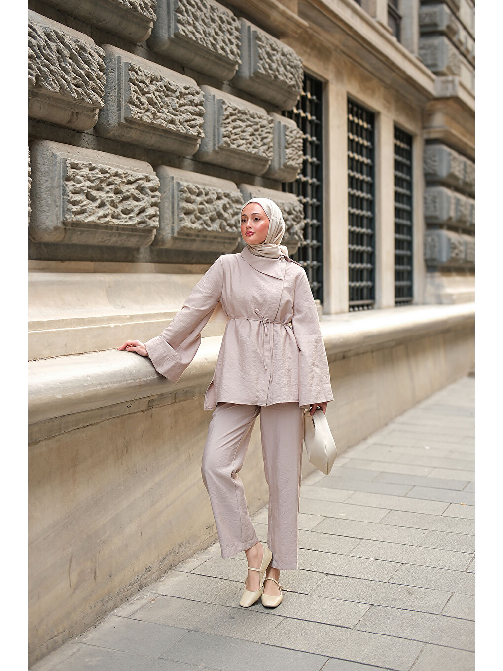 Ekru Kadın Dora Cupra Takım Krem