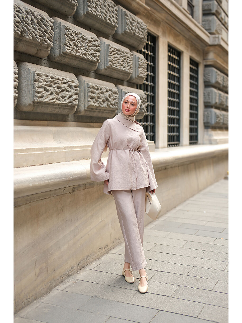 Ekru Kadın Dora Cupra Takım Krem-1