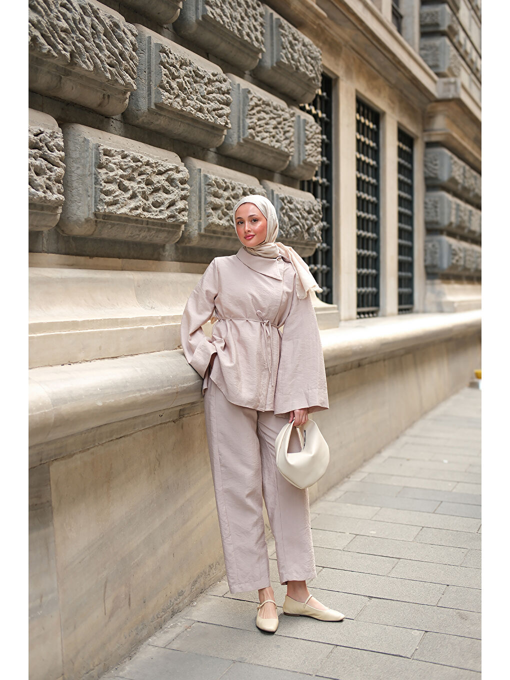 Ekru Kadın Dora Cupra Takım Krem-3