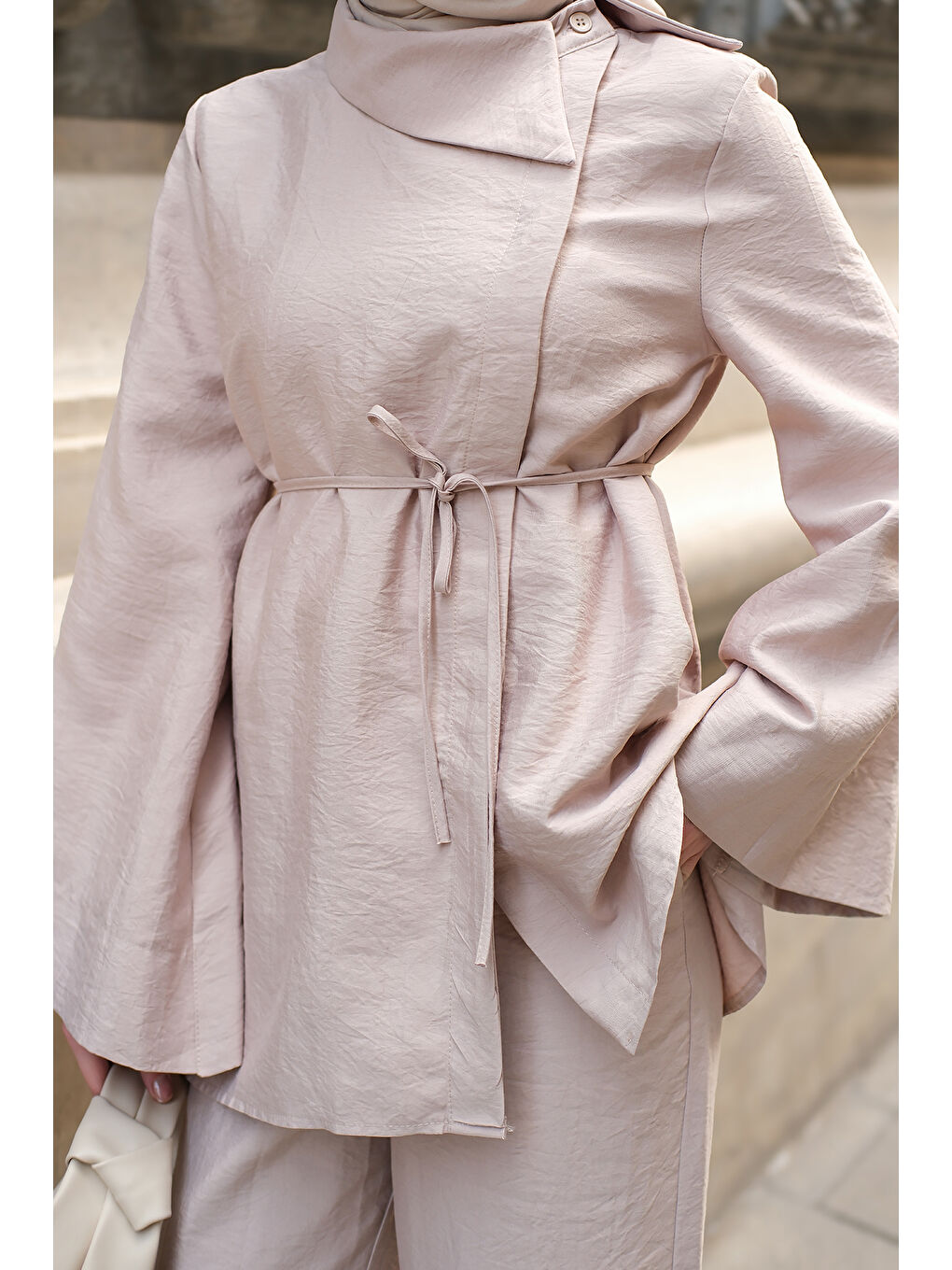 Ekru Kadın Dora Cupra Takım Krem-4