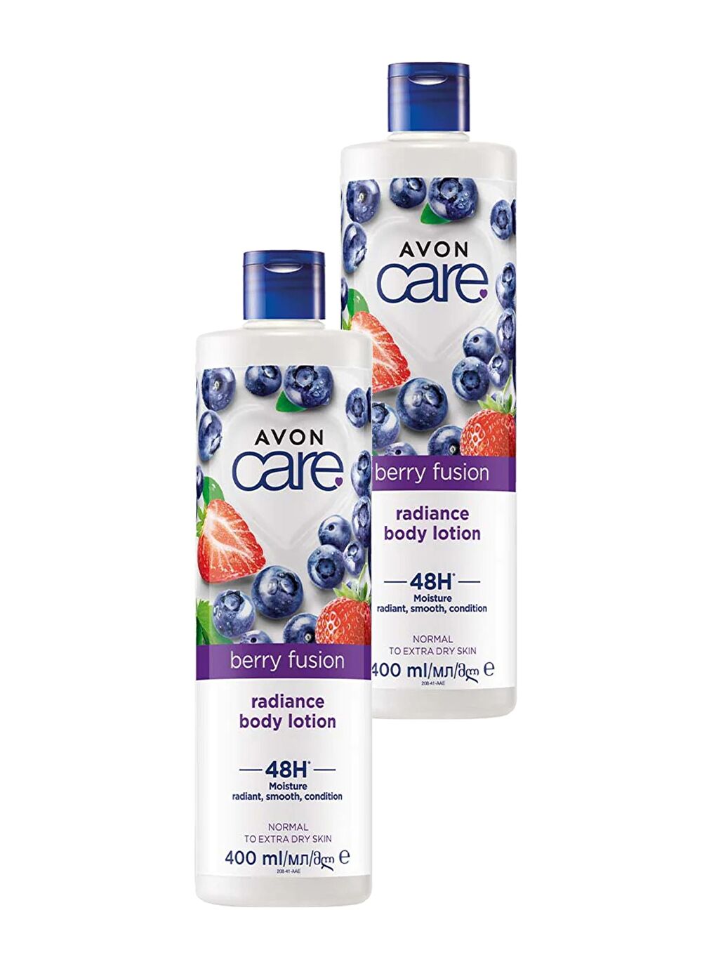 AVON Renksiz Care Yaban Mersini ve Çilek Özlü El, Yüz ve Vücut Kremi 400 Ml. İkili Set