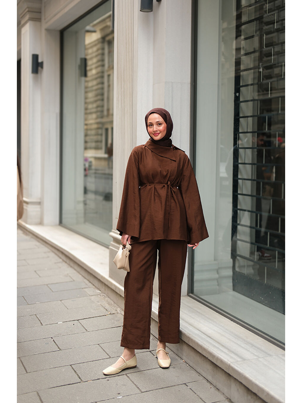 Kadın Dora Cupra Takım Kahverengi-2