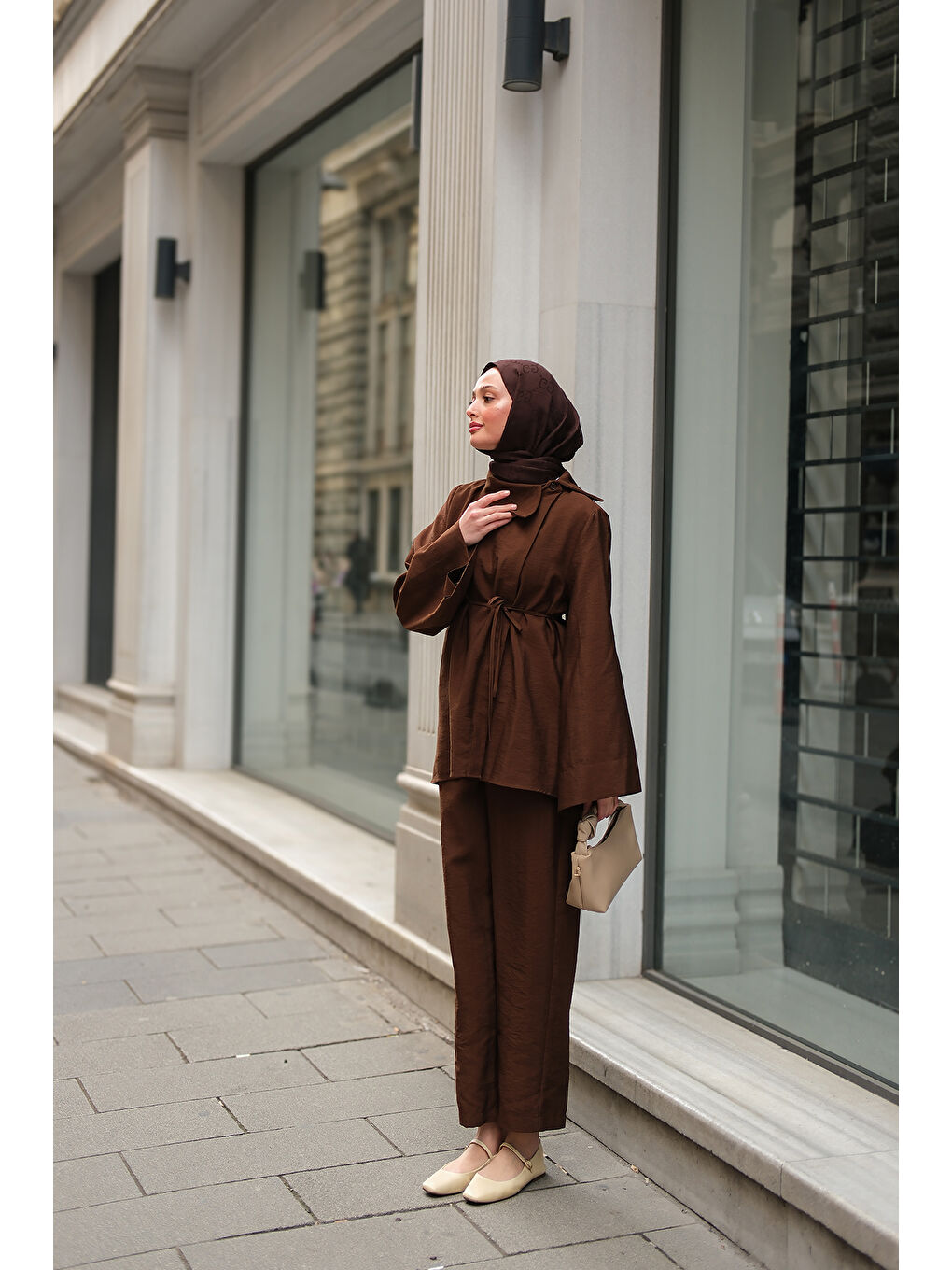 Kadın Dora Cupra Takım Kahverengi-3