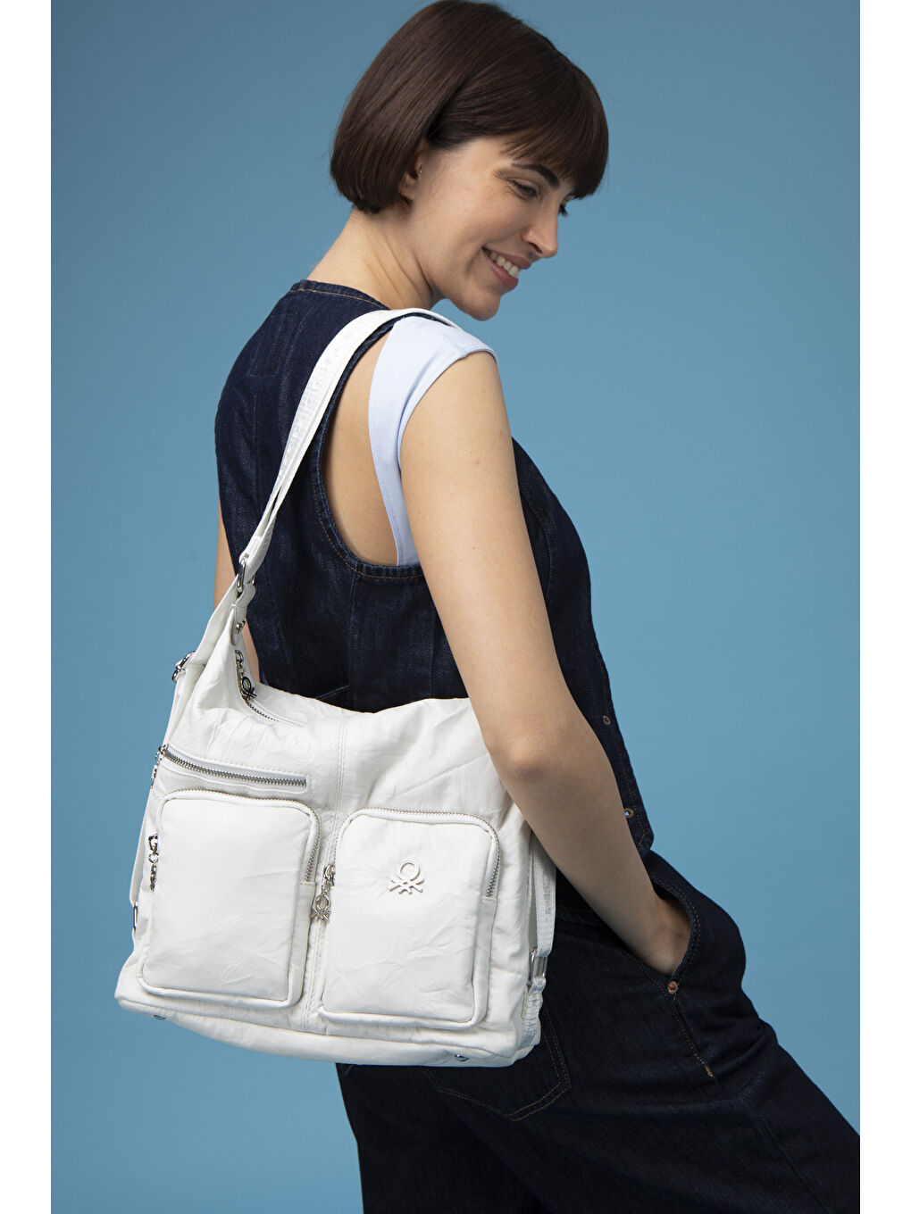Kadin Kol Çantasi Beyaz BNT1471