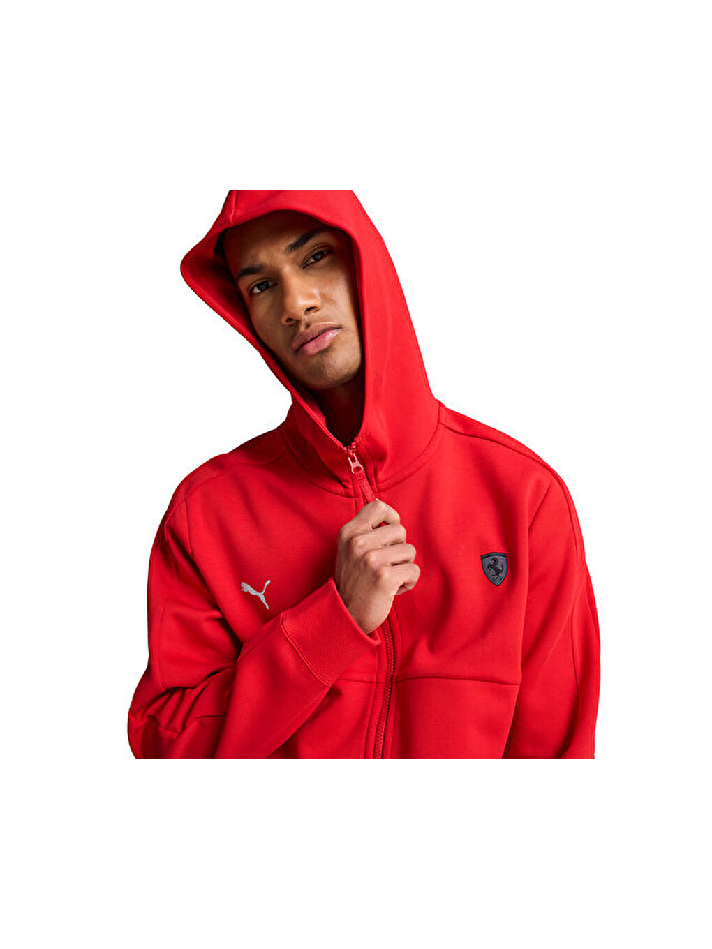 Ferrari Style Sweat Jacket Erkek Günlük Ceket 62709402 Kırmızı-2