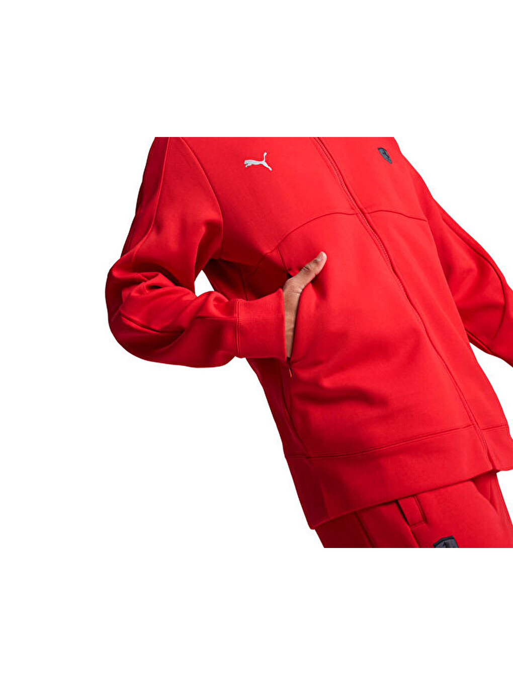 Ferrari Style Sweat Jacket Erkek Günlük Ceket 62709402 Kırmızı-3