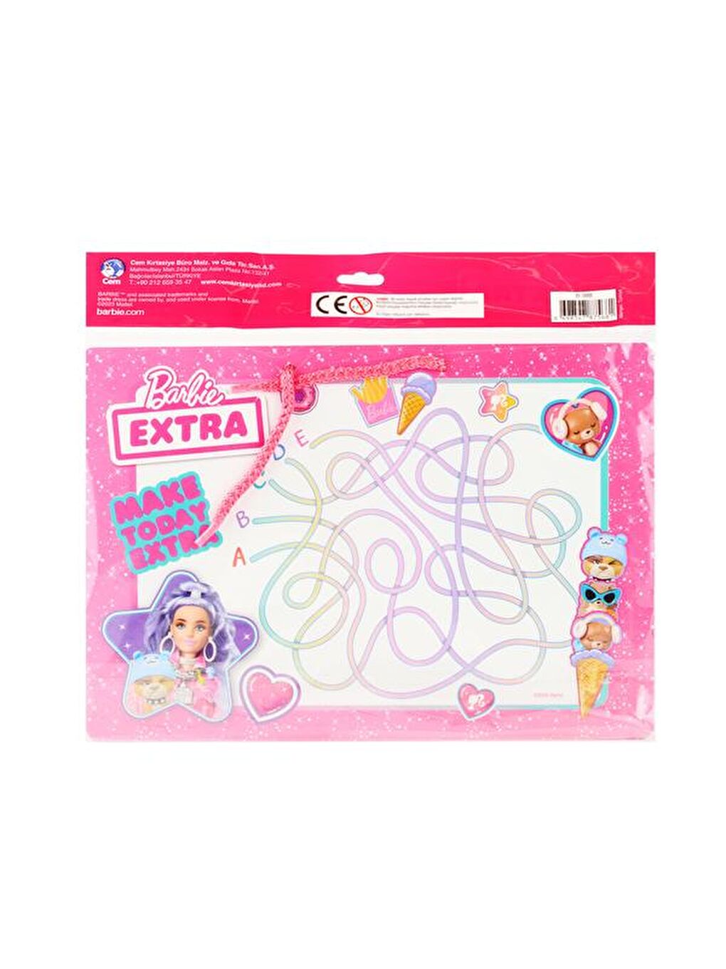 Barbie Yazı Tahtası - Asorti - 33x27 cm-4