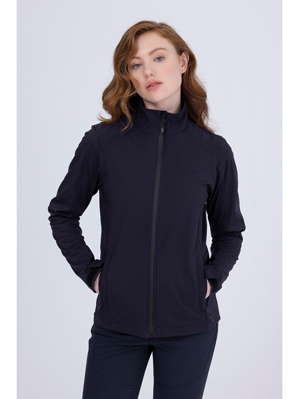 Bianca İnce Softshell Kadın Ceket Antrasit-1