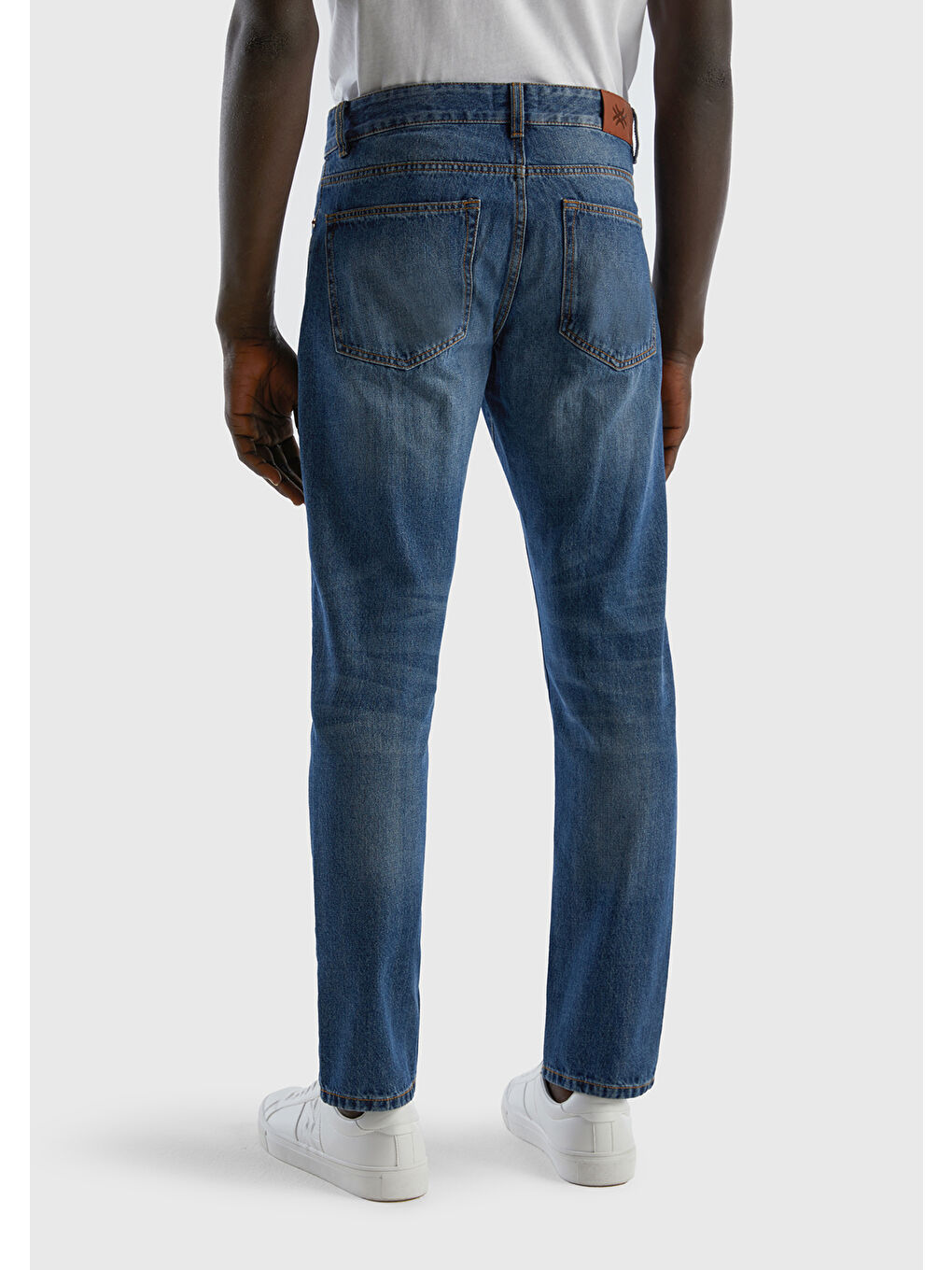 United Colors Of Benetton Mavi Erkek Koyu Denim Regular Straight Fit Denim - 2