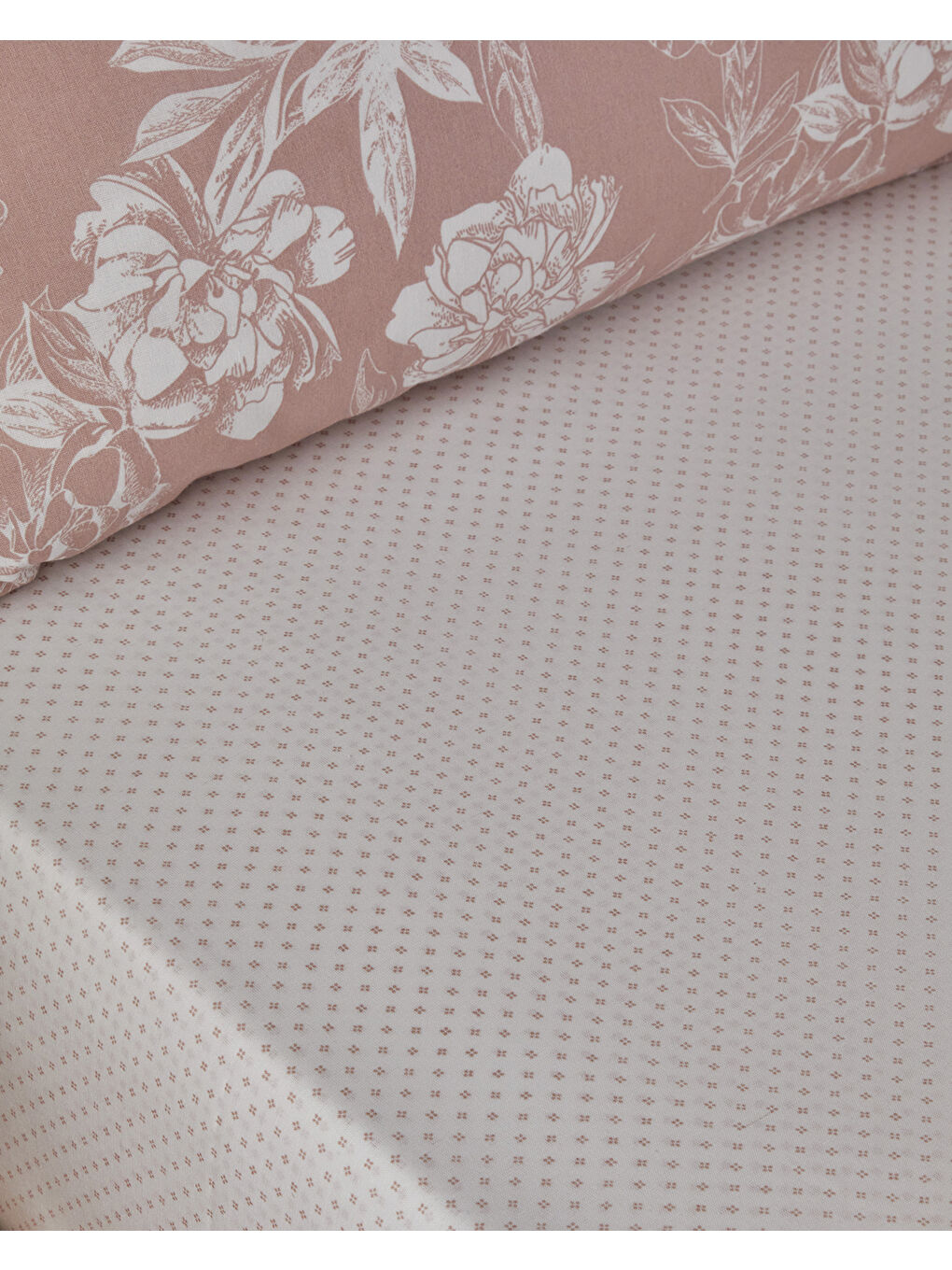 Floral Vine Kolay Ütülenir Tek Kişilik Nevresim Takımı 160x220 cm Pembe-5