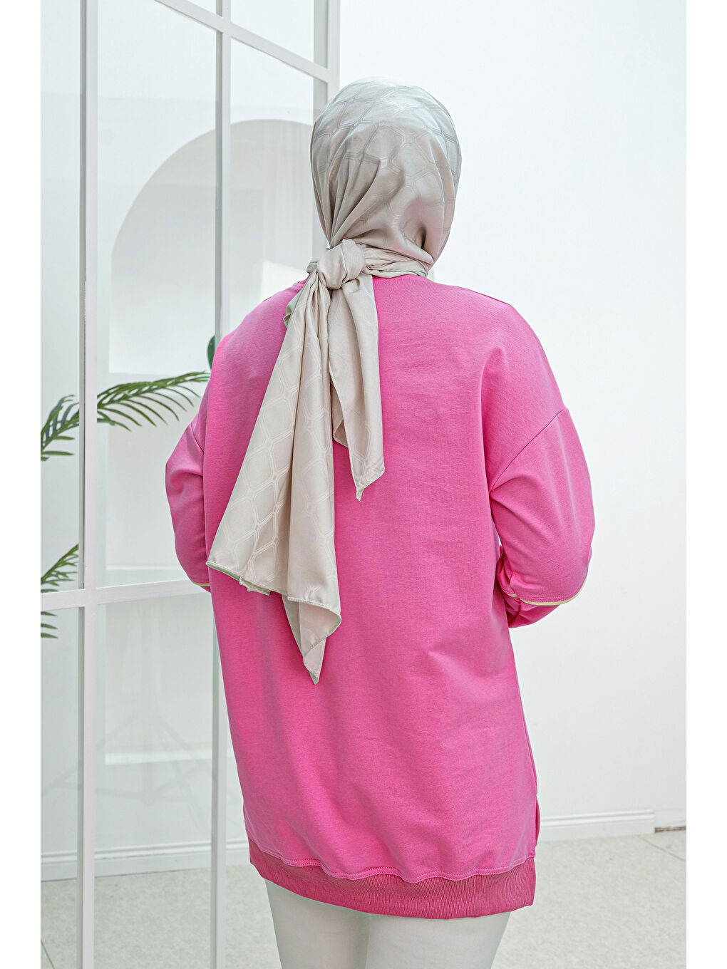 Locco Moda Paris Nakışlı Tunik Pembe - 3