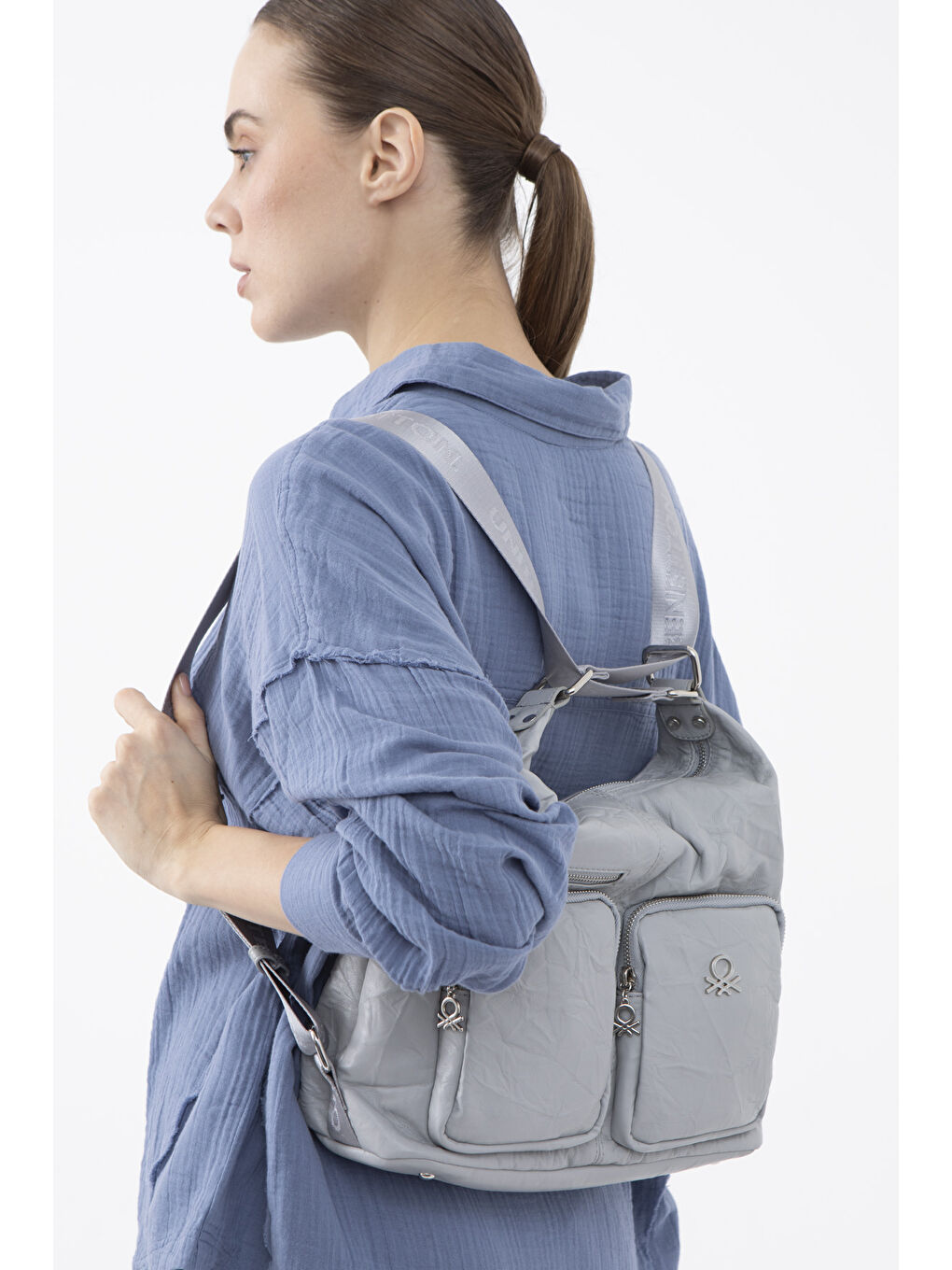 Gri Kadin Kol Çantasi A.gri̇ BNT1471-1