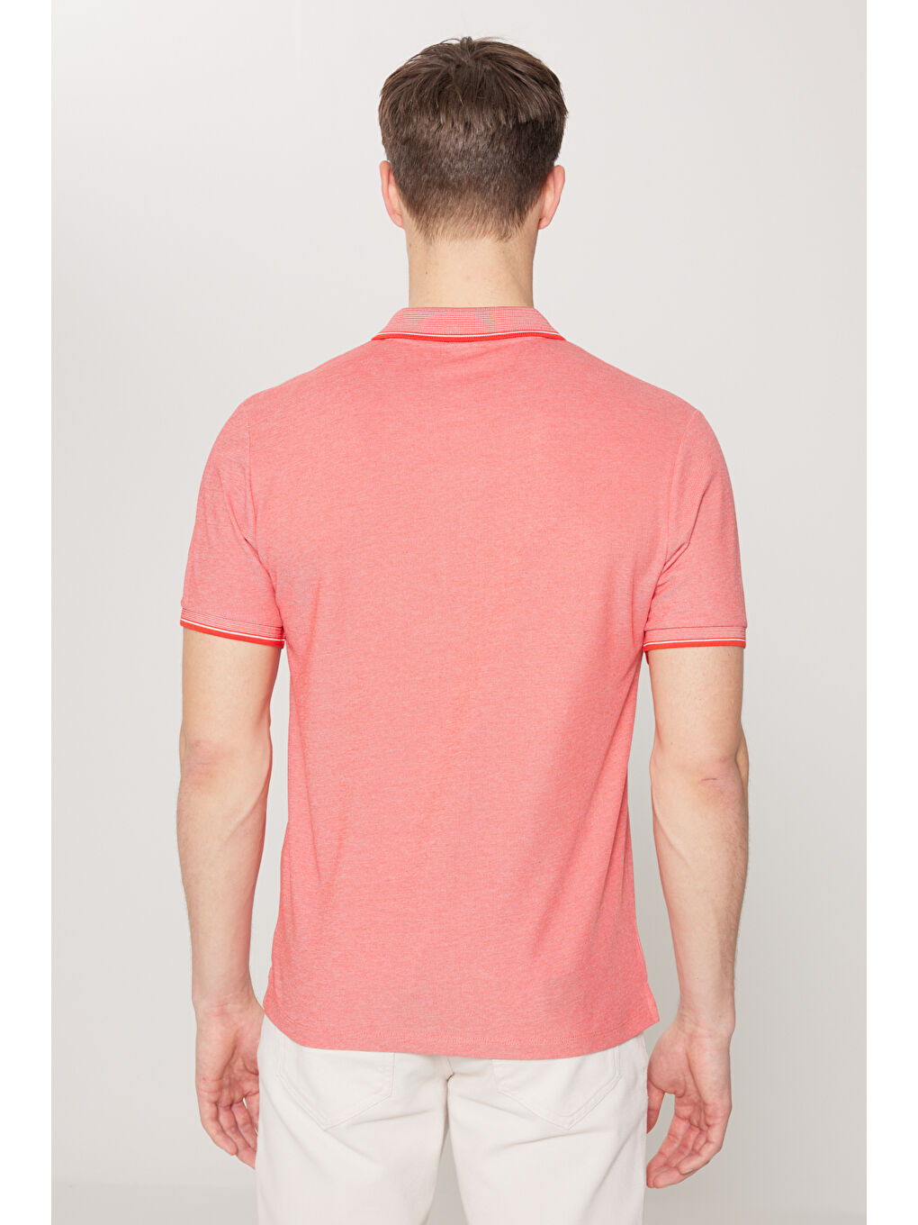 Siyah Erkek SIYAH-NARCICEGI-SARI-LACIVERT-LACI 5'li Paket Pamuklu Kumaş Slim Fit Polo Yaka Tişört-9