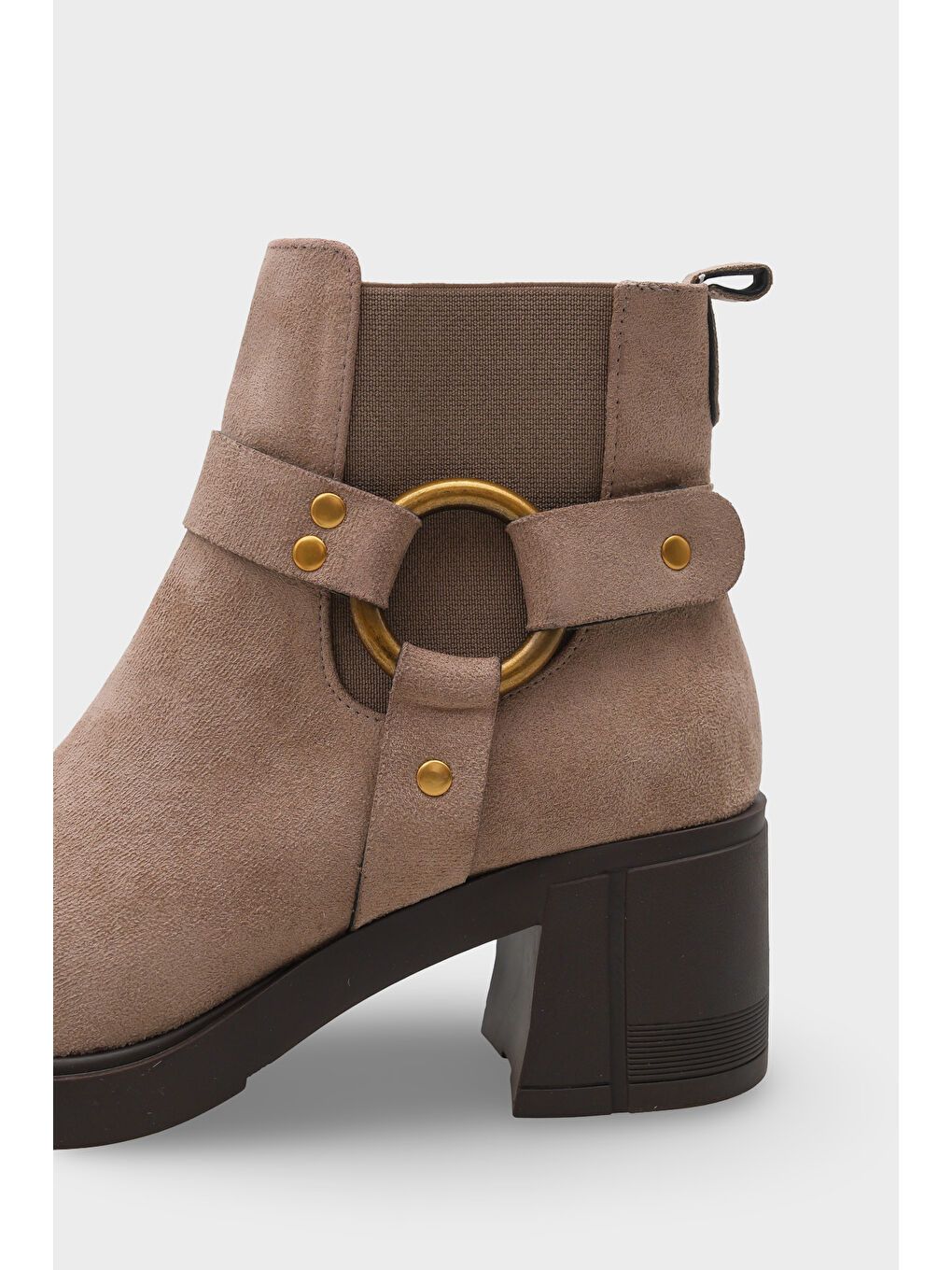 Siyah Nannie Metal Tokalı Kadın Bot-2