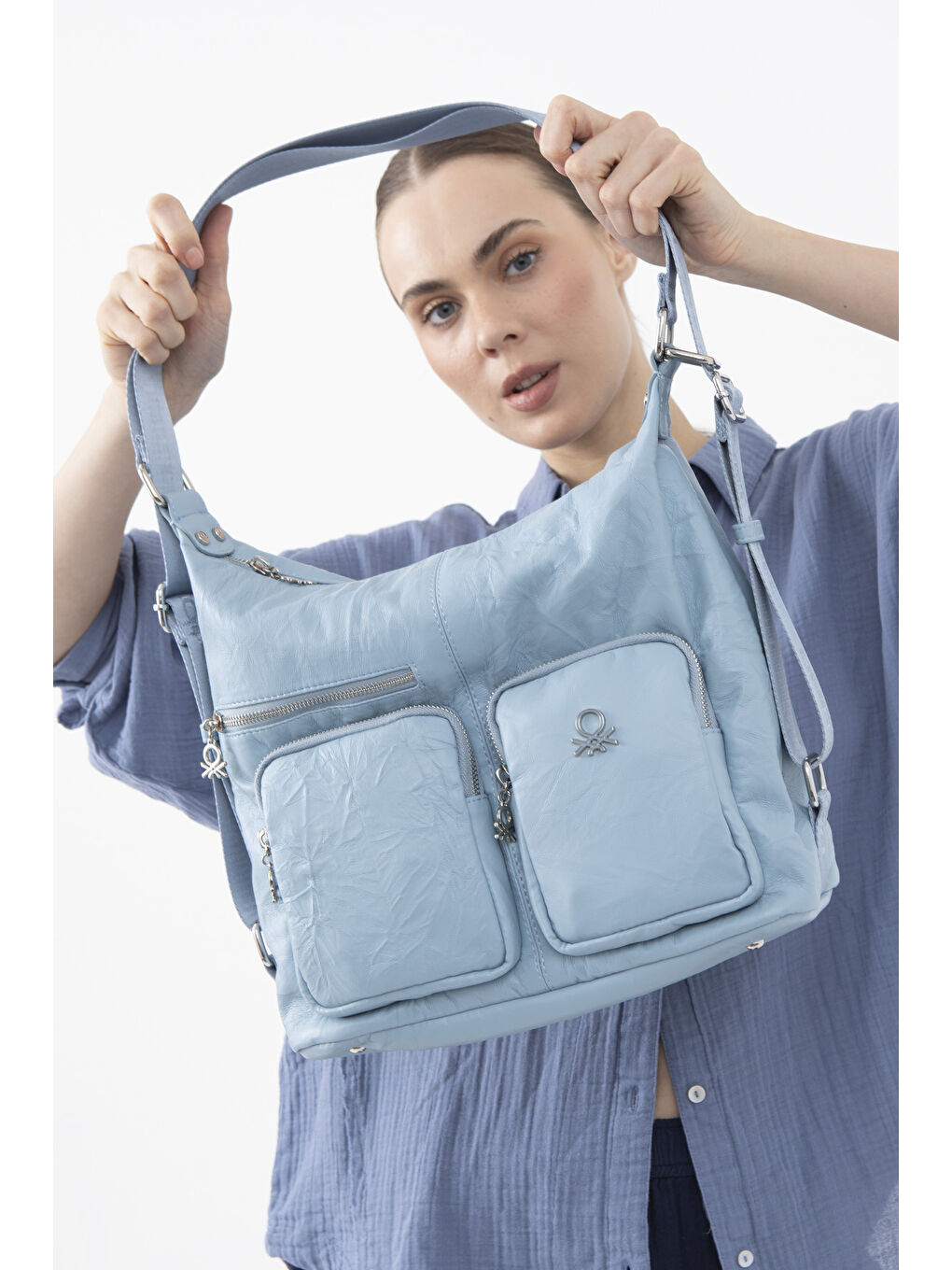 Kadin Kol Çantasi Mavi BNT1471-1