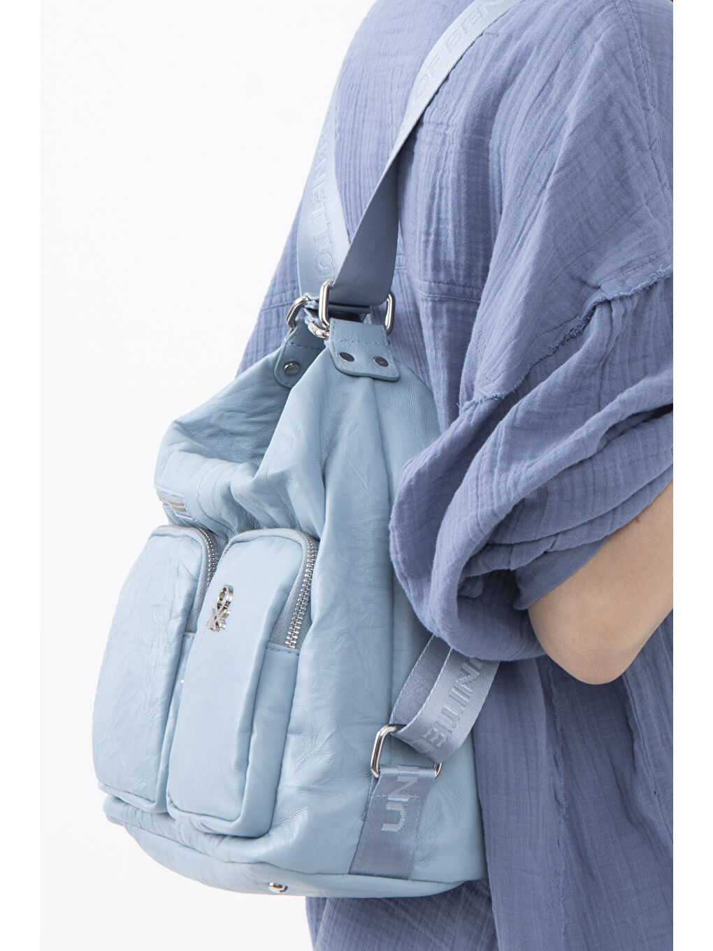 Kadin Kol Çantasi Mavi BNT1471-2