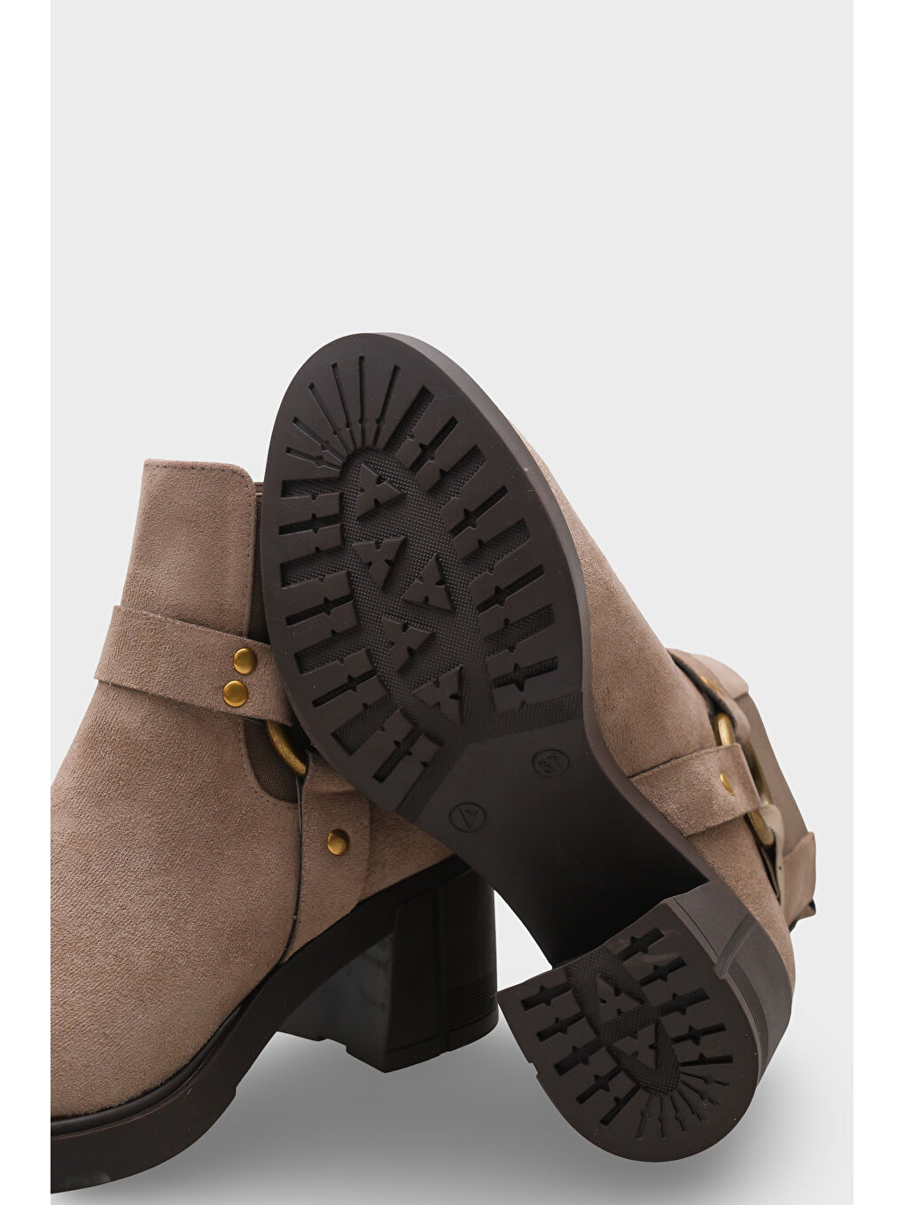 Siyah Nannie Metal Tokalı Kadın Bot-3