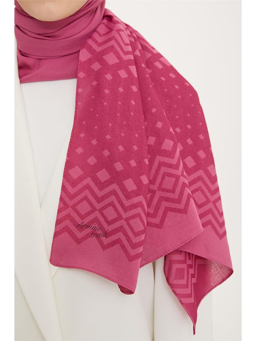 Pembe Trend Ultra 7 Şal 21227-1