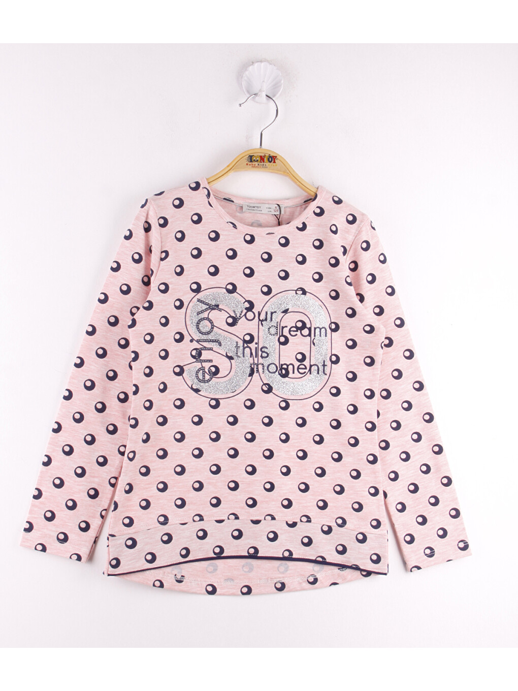 Pembe Kız Çocuk Sweatshirt So Baskılı