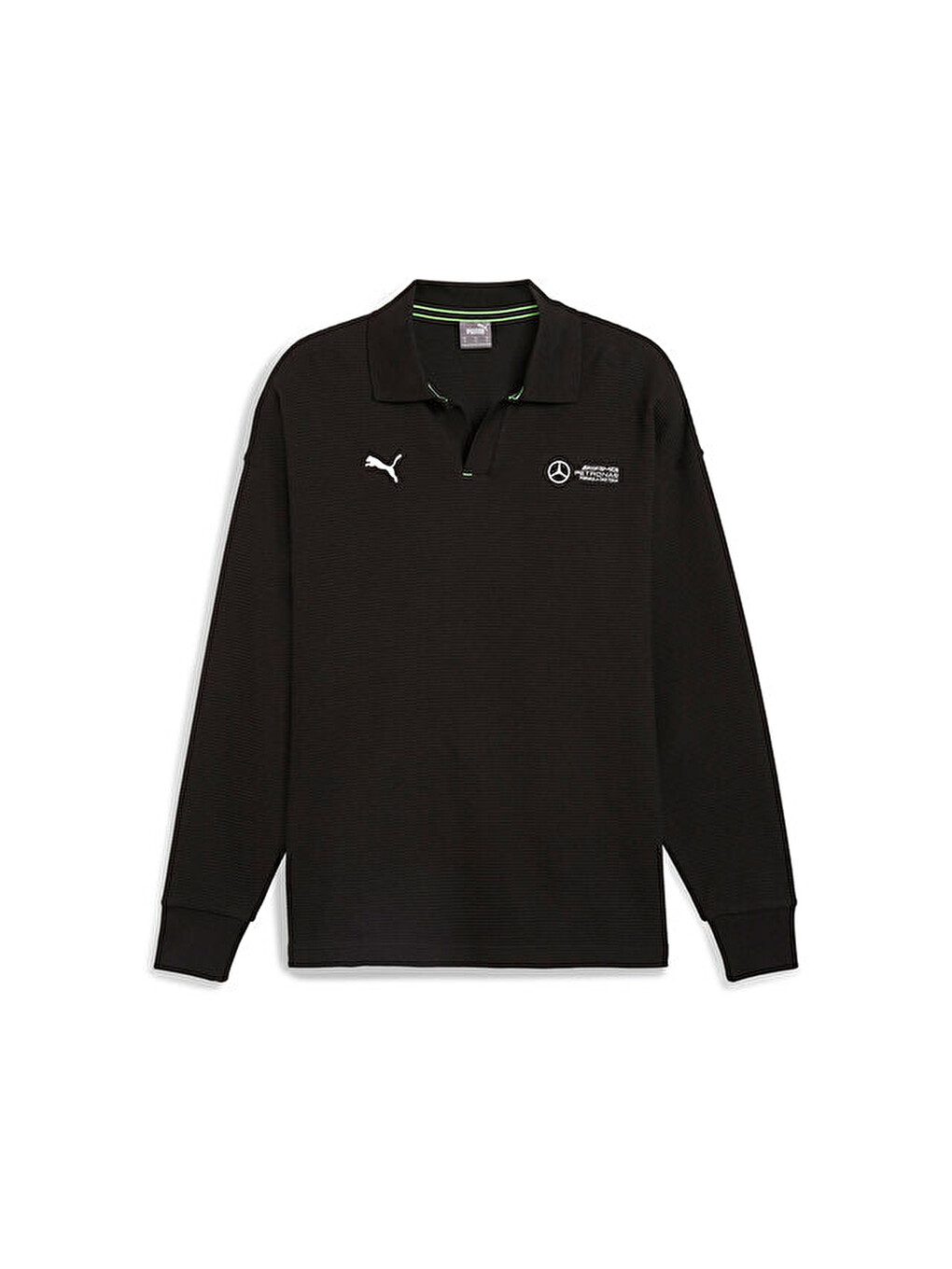 Mapf1 Longsleeve Polo Erkek Günlük Uzun Kollu Polo Tişört 62733901 Siyah