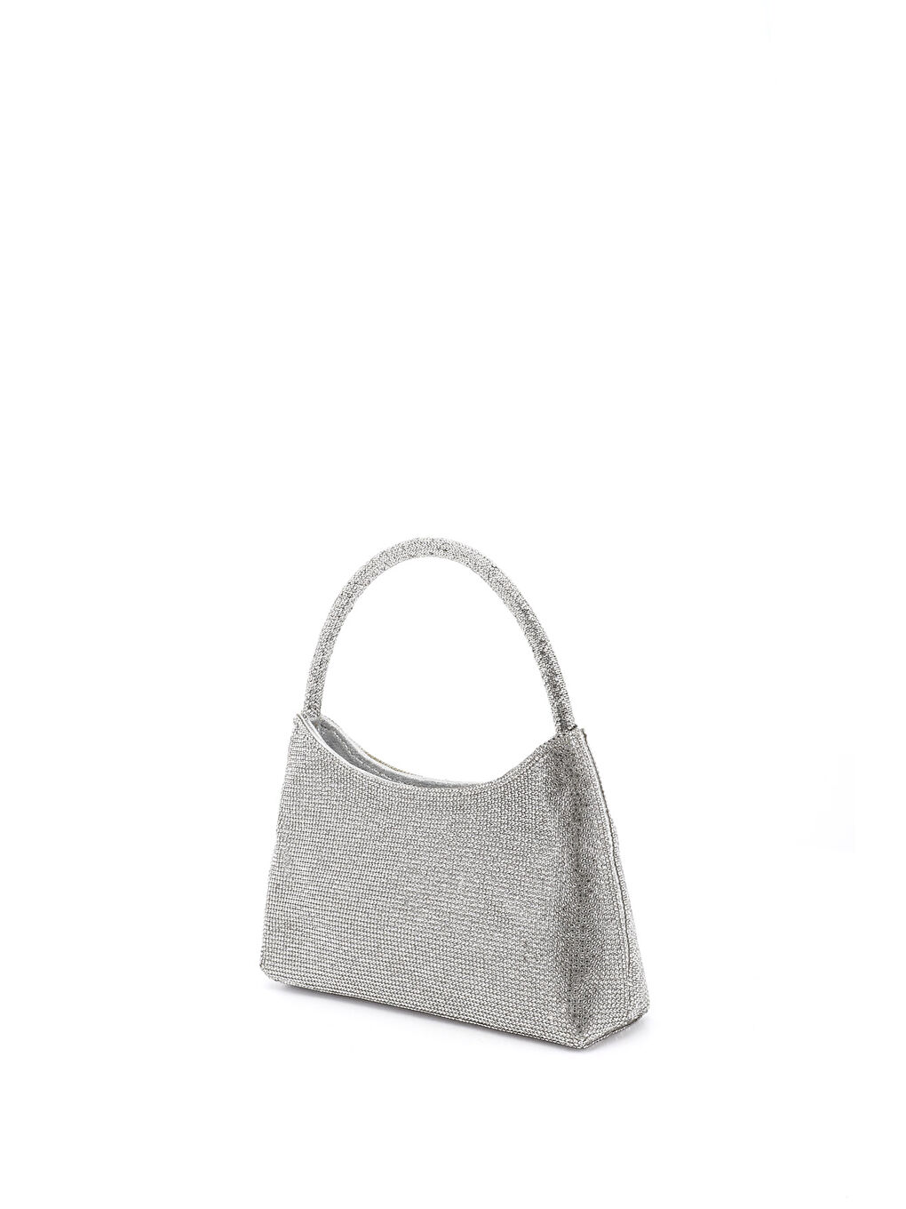 Gri Kadın GÜMÜŞ-GRİ Uzun Zincirli El Ve Omuz Askılı Abiye Çanta-2