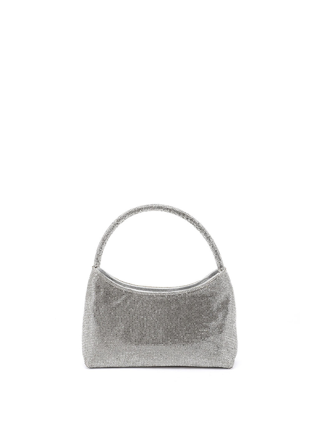 Gri Kadın GÜMÜŞ-GRİ Uzun Zincirli El Ve Omuz Askılı Abiye Çanta-3