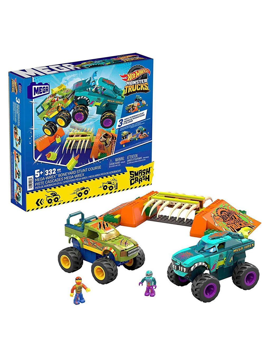 Mega Renksiz Hot Wheels -Wrex Dinozor Kemikli Aksiyon Sahası HKF89