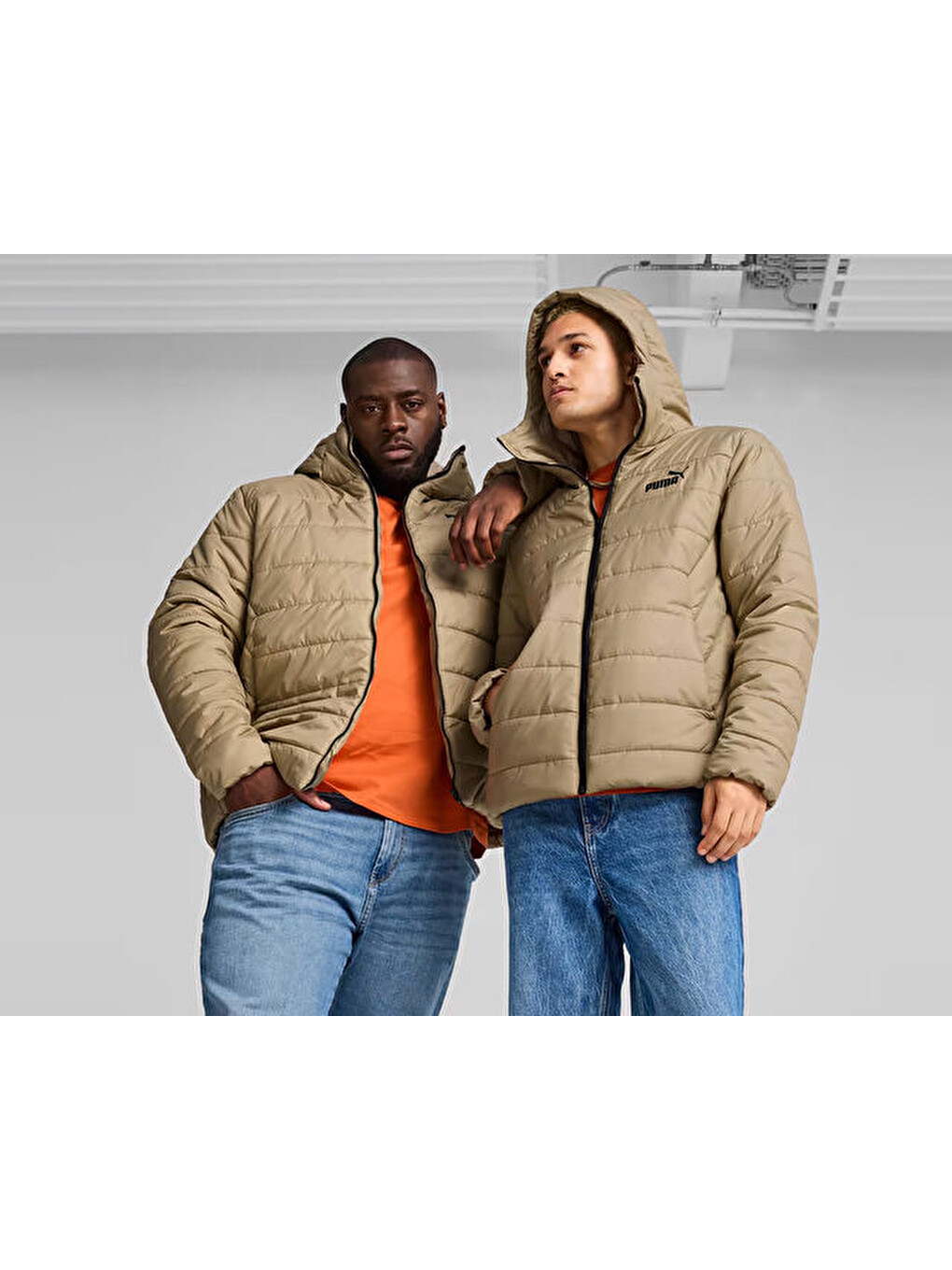 Ekru Ess Padded Jacket Erkek Günlük Mont 84893867 Krem-2