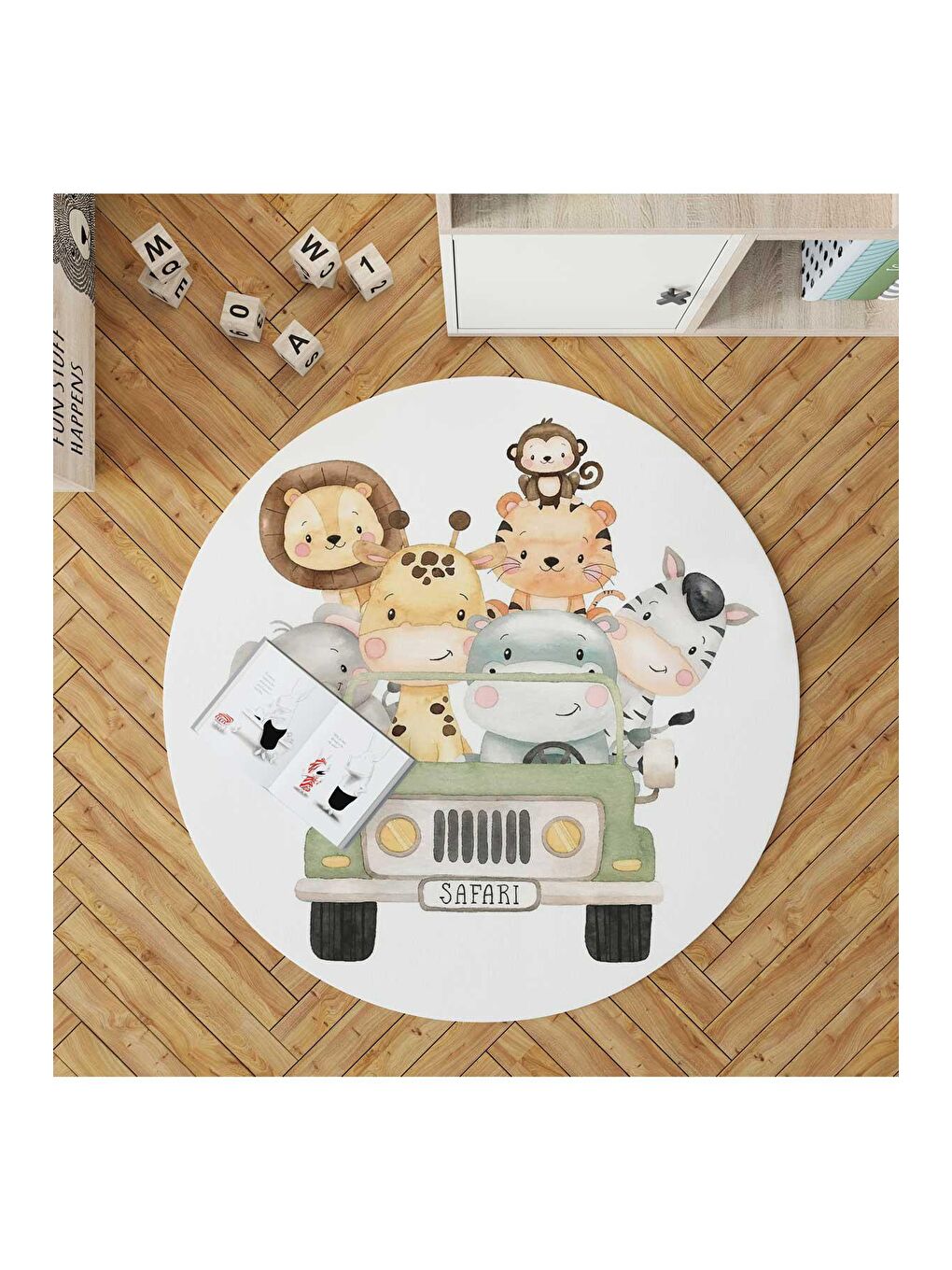 Karışık Dekoratif Özel Tasarım Modern Halı 80x80-1