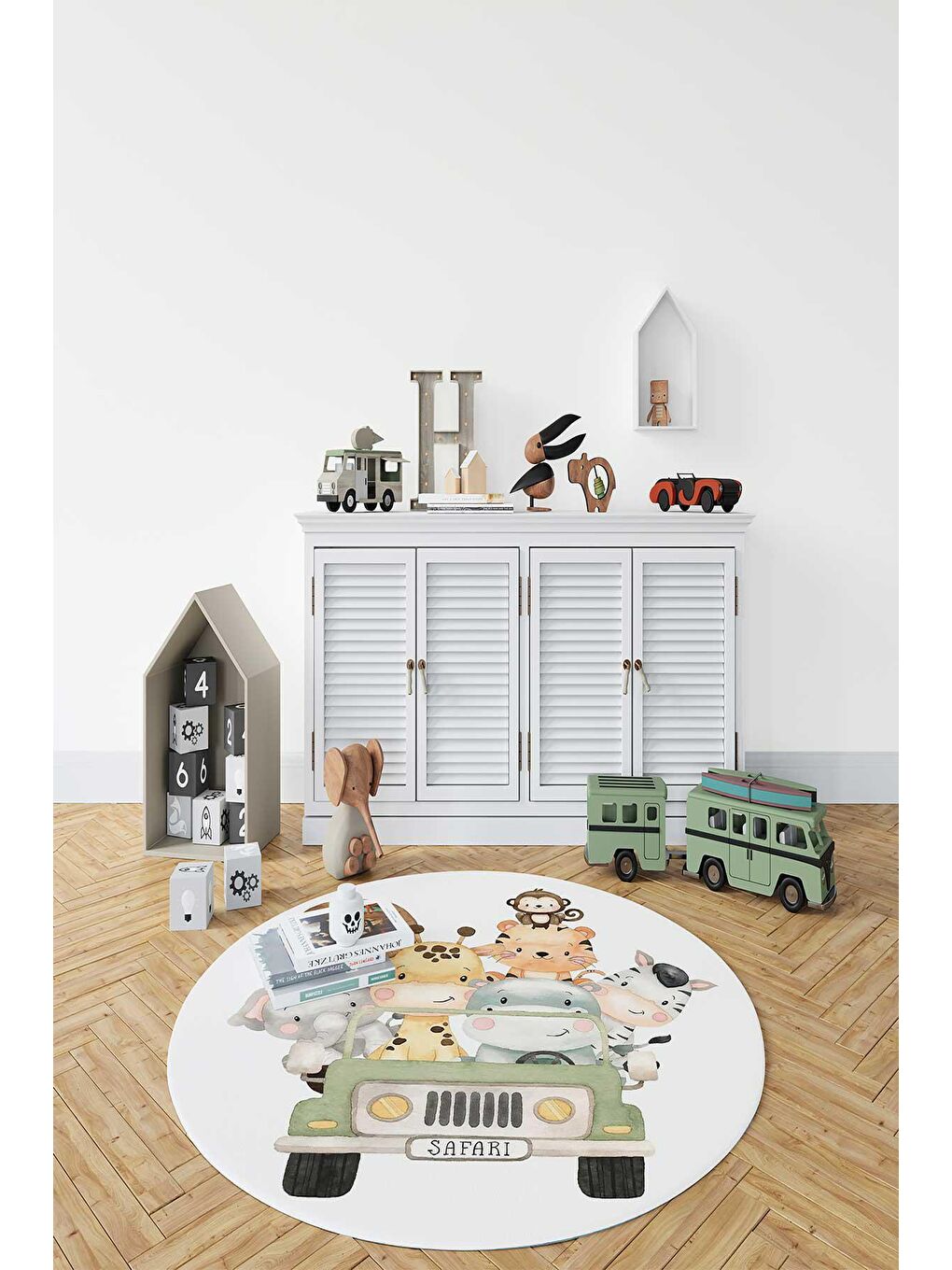 Karışık Dekoratif Özel Tasarım Modern Halı 80x80-2