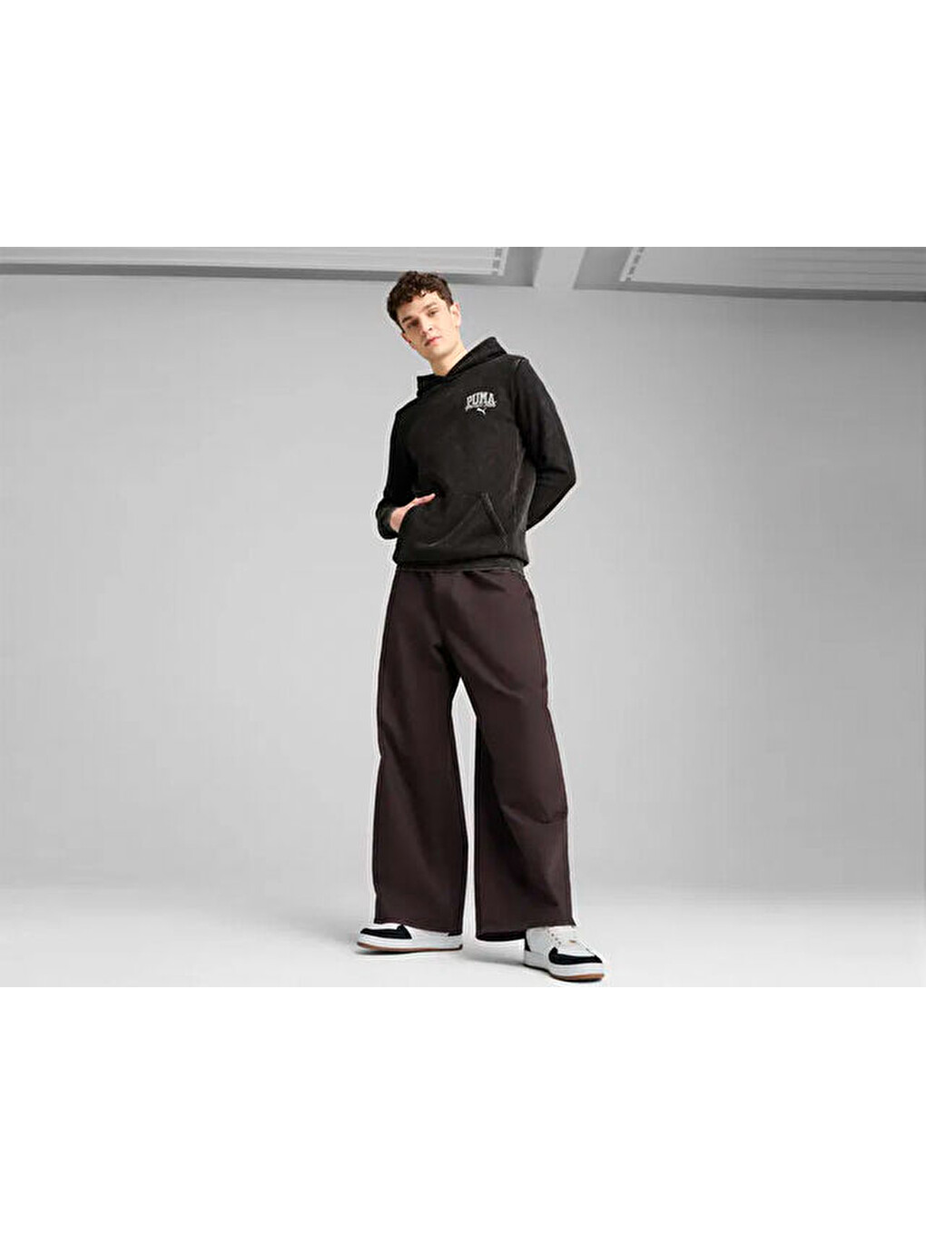 Puma Class Hoodie Erkek Günlük Sweatshirts 68464101 Siyah-2