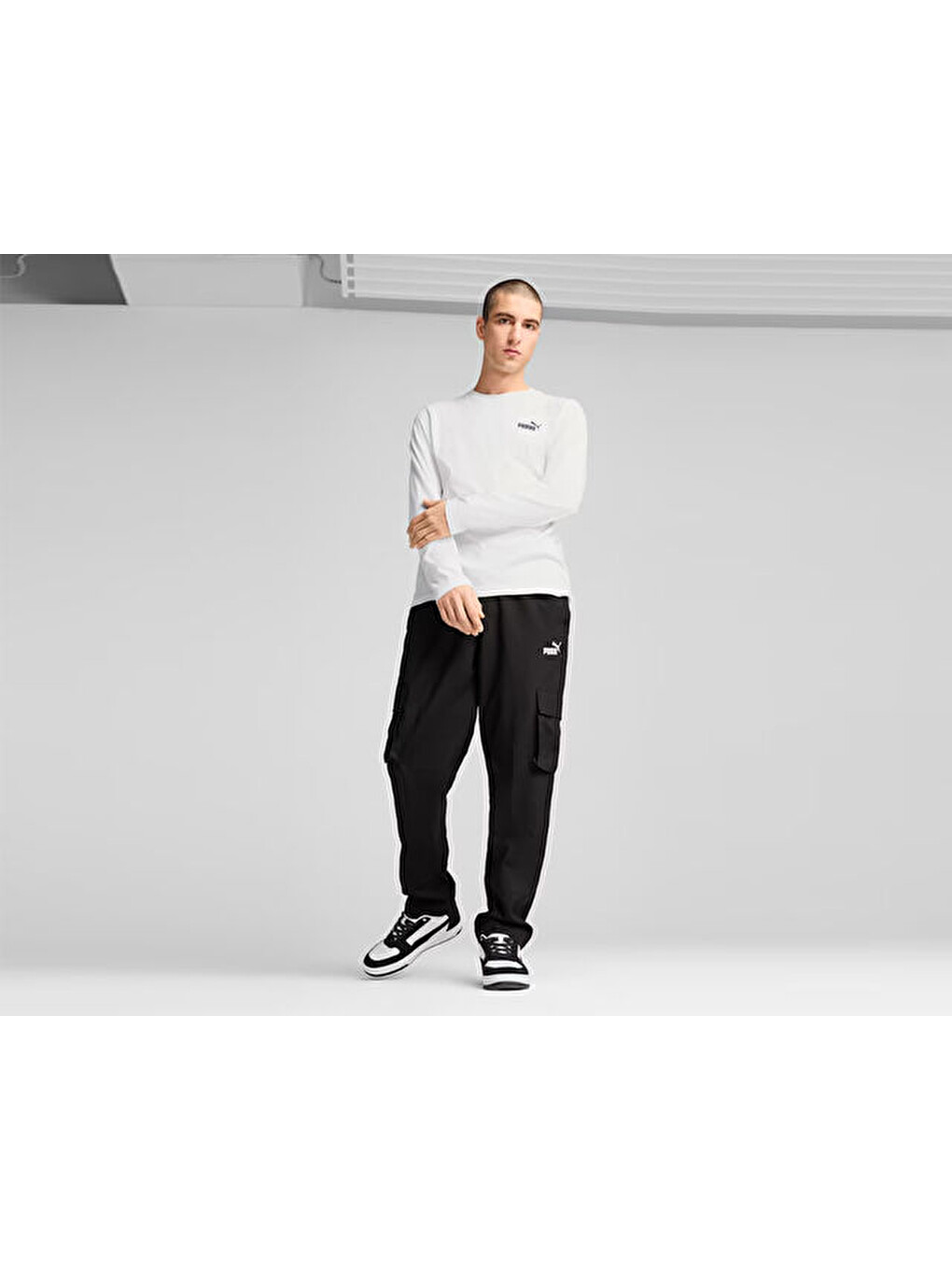 Ess Woven Cargo Pants Erkek Günlük Kargo Eşofman Altı 68266301 Siyah-2