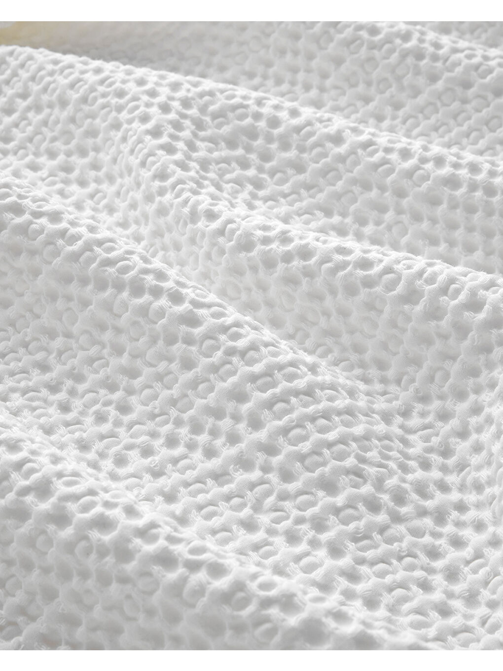 Endless Charm Jakarlı Çift Kişilik Pike 200x220 cm Beyaz-3