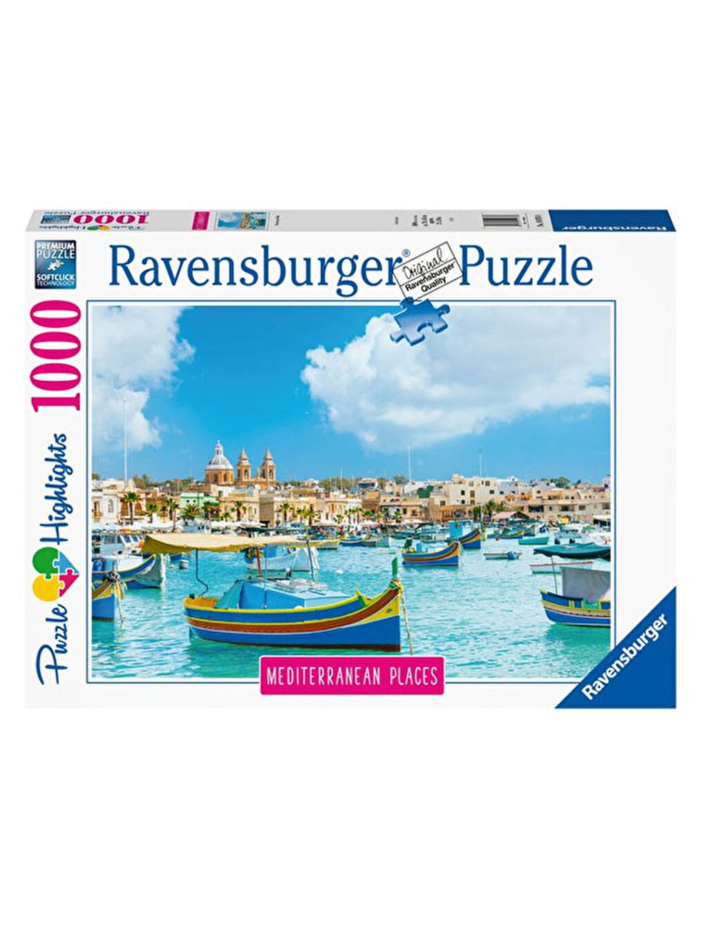 Ravensburger Renksiz 1000 Parça Puzzle Malta 149780