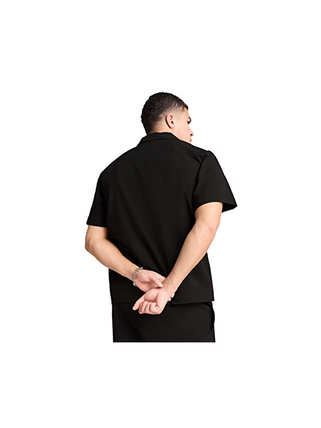 Wardrobe Ess Relaxed Shirt Erkek Günlük Polo Tişört 62966301 Siyah-1
