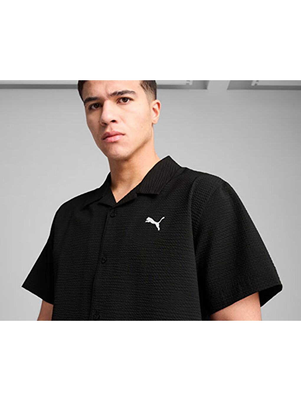 Wardrobe Ess Relaxed Shirt Erkek Günlük Polo Tişört 62966301 Siyah-4