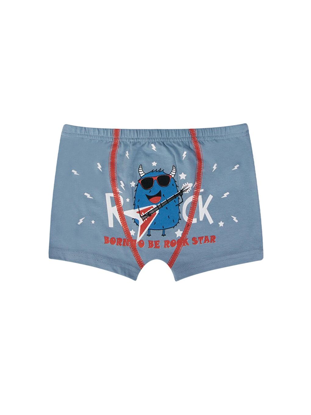 Karışık Erkek Çocuk Pamuklu Likralı Boxer 5'Li Paket-3