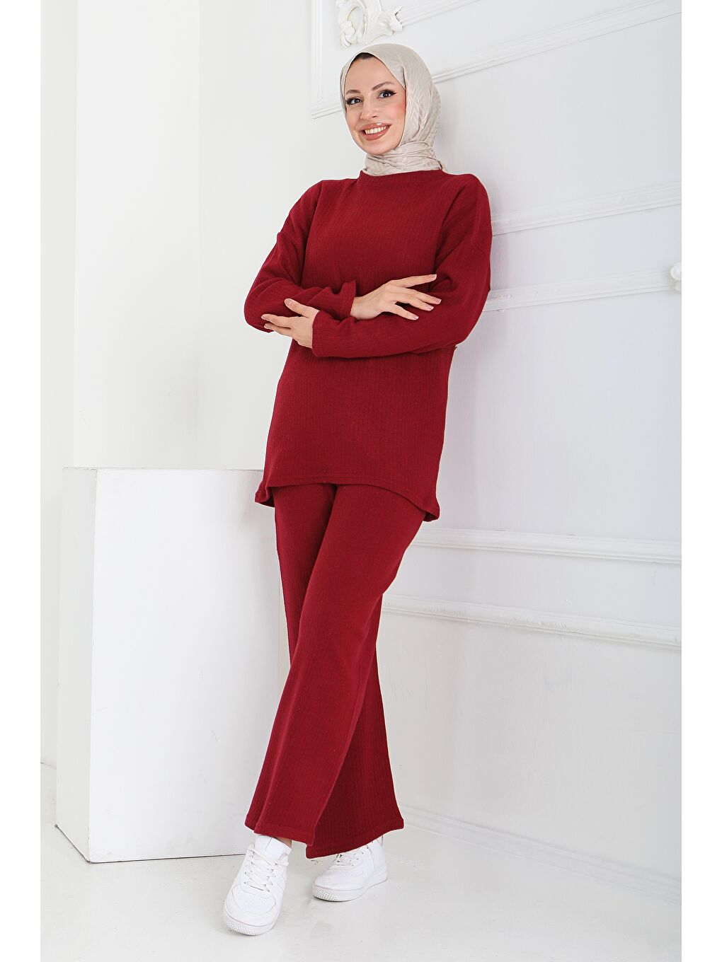 İnterlok Kaşkorse İkili Takım Bordo - 27837-BORDO-2