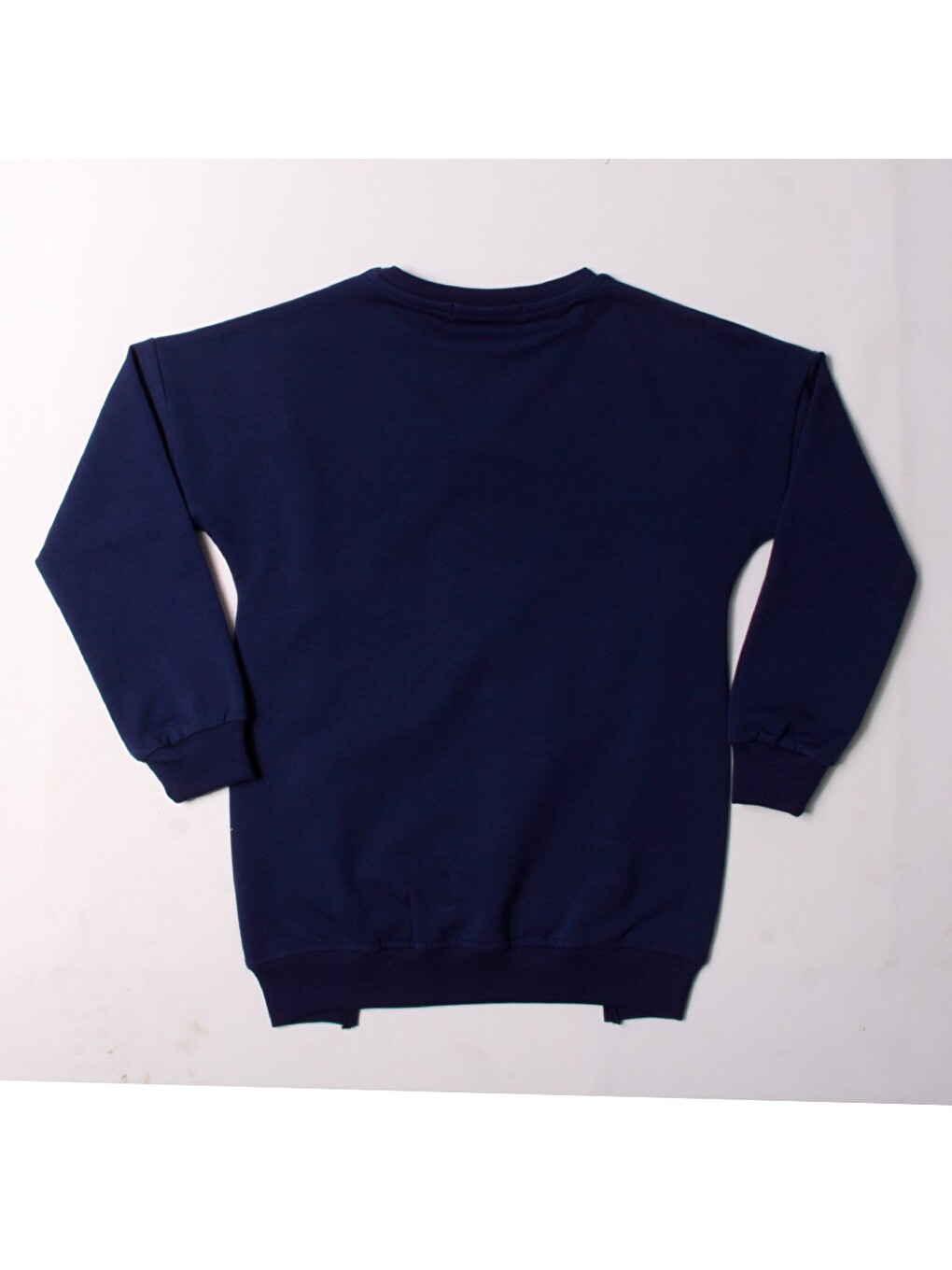 Lacivert Kız Çocuk Sweatshirt Renkli Angel Nakışlı-1