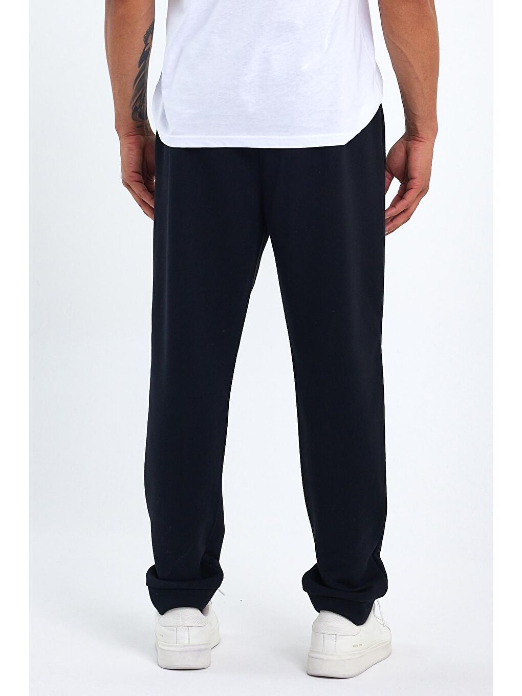 Siyah Erkek Regular/Normal Kesim Lastik Belli Brooklyn Şehir Baskılı Eşofman Altı 24EA203-4