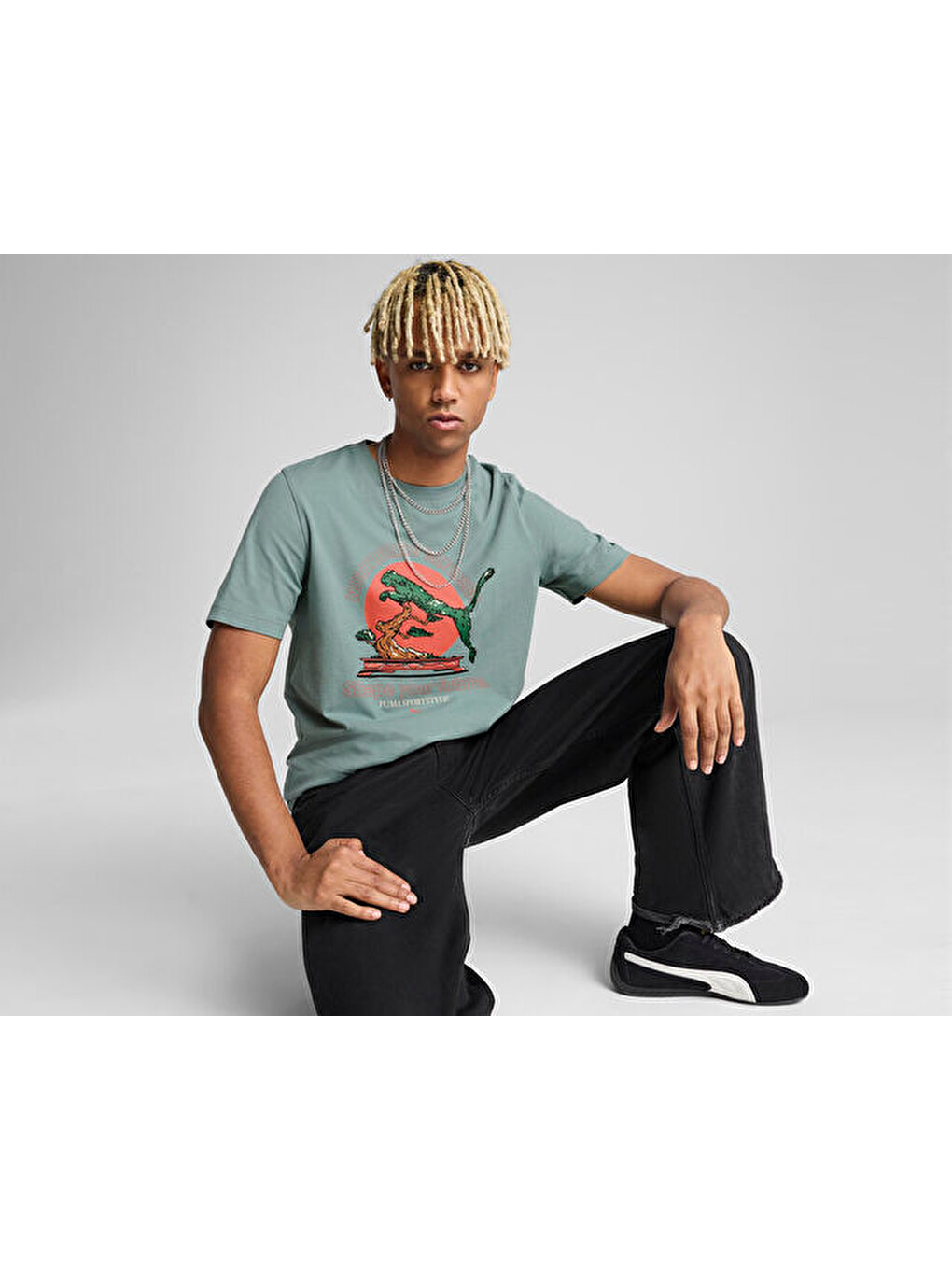 Graphics Bonsai Tee Erkek Günlük Tişört 62963430 Mavi-2