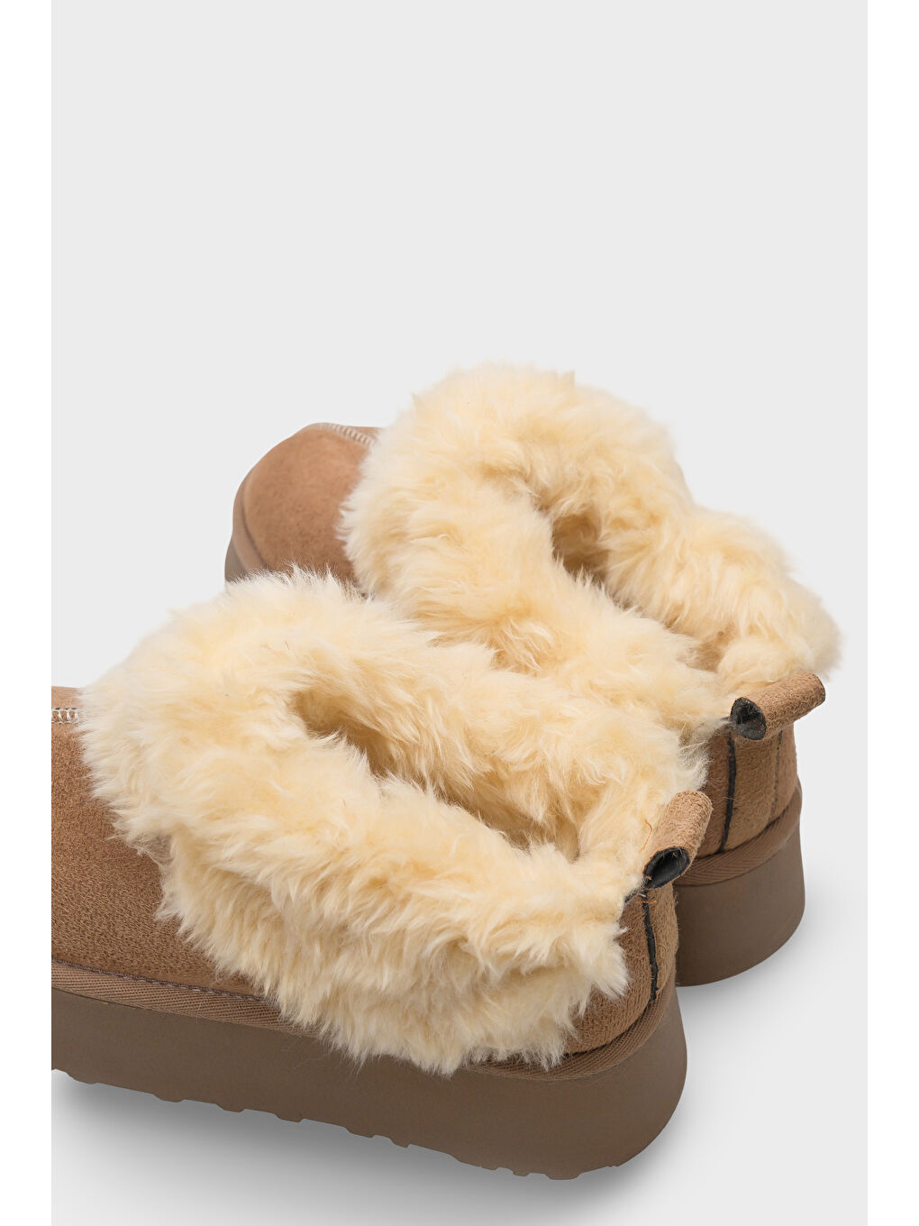 Bej Aubry Kadın Tüylü Bot-2